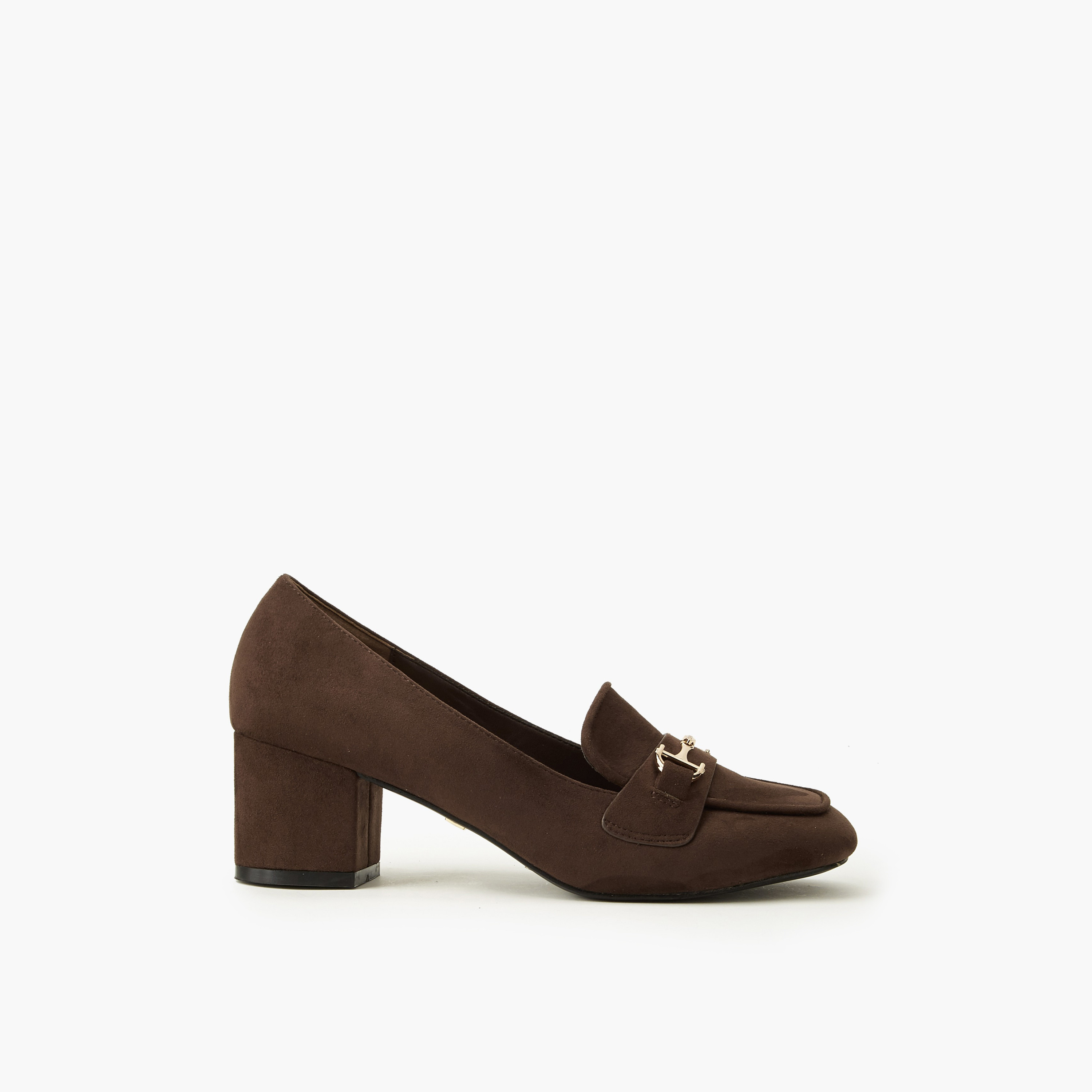 Celeste Women Plain Block Heel Loafers-women-shoes-heels-image-3