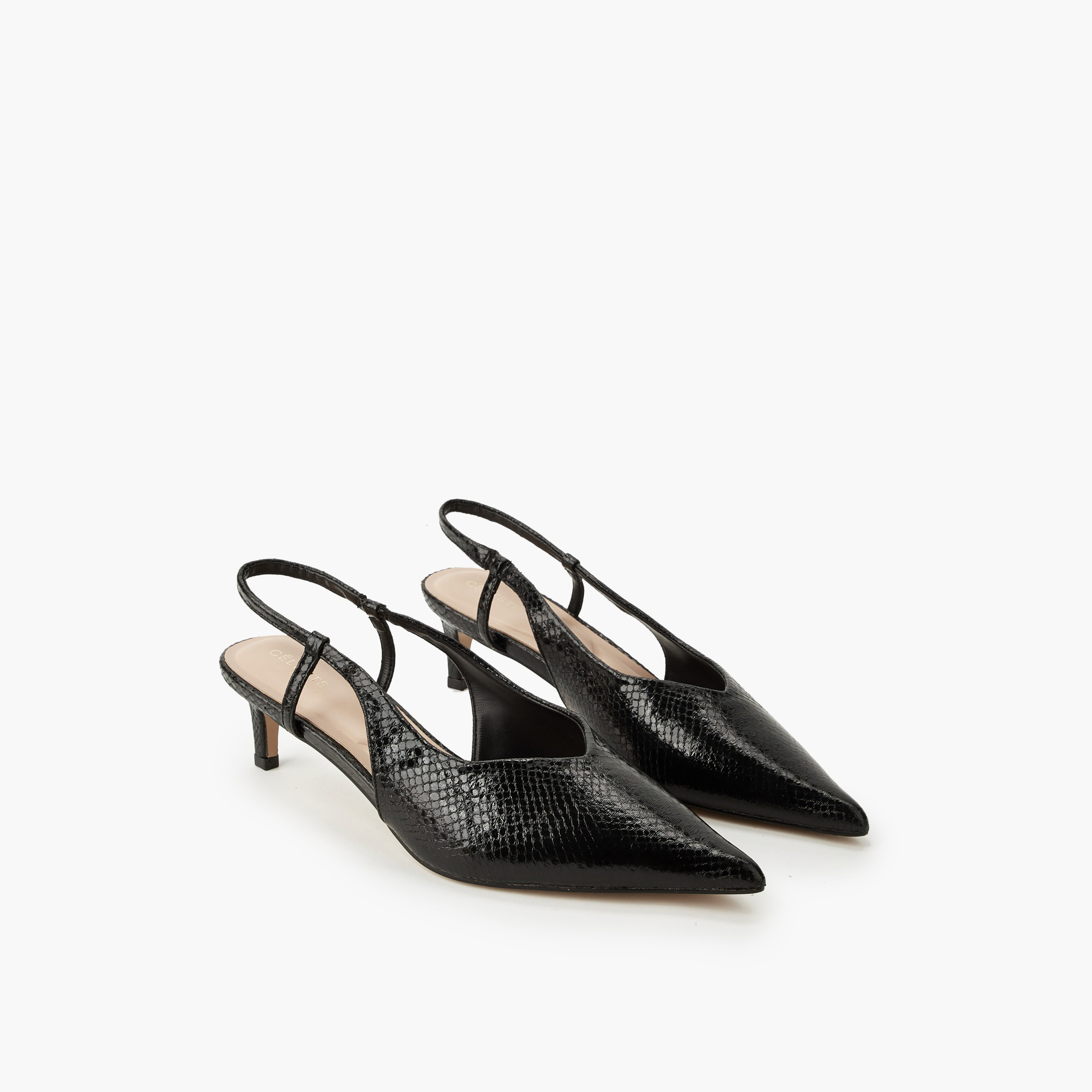 حذاء بكعب صغير مزخرف مفتوح من الخلف للنساء من سيسيليت-women-shoes-heels-image-1