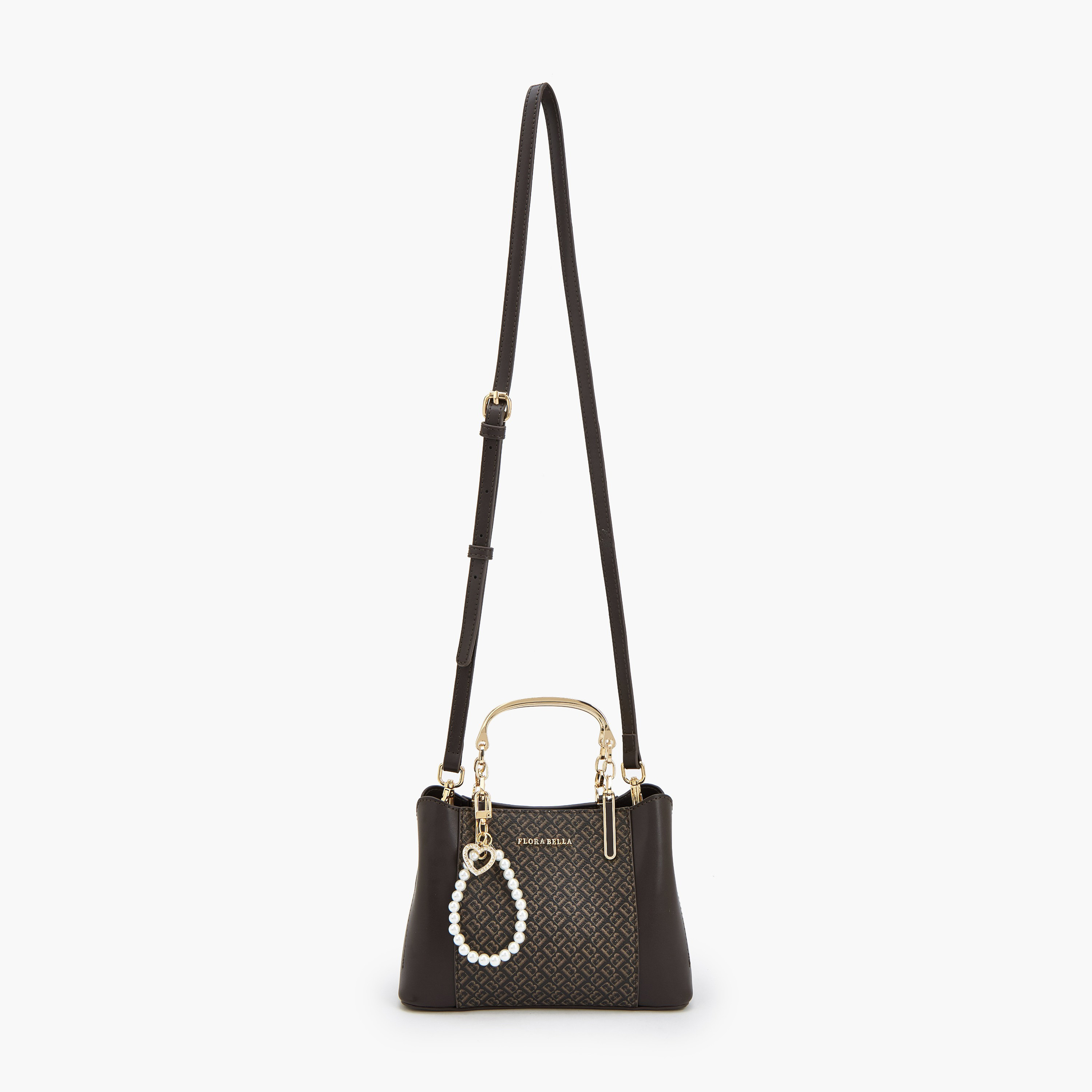 Flora Bella Monogram Print Tote Bag with Pearl Charm-women-bagsandwallets-handbags-image-2