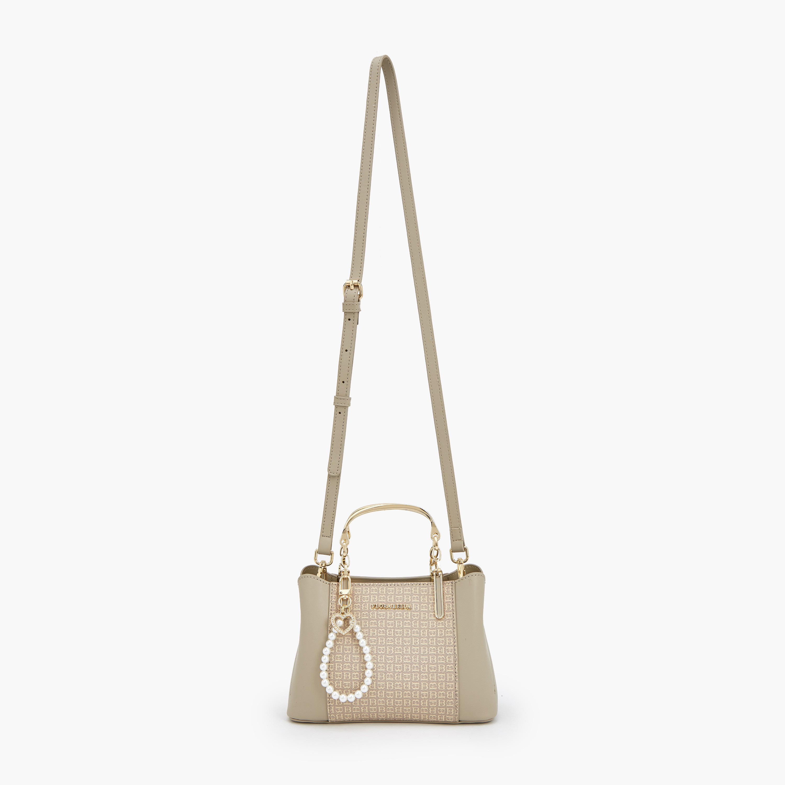 Flora Bella Monogram Print Tote Bag with Pearl Charm-women-bagsandwallets-handbags-image-2