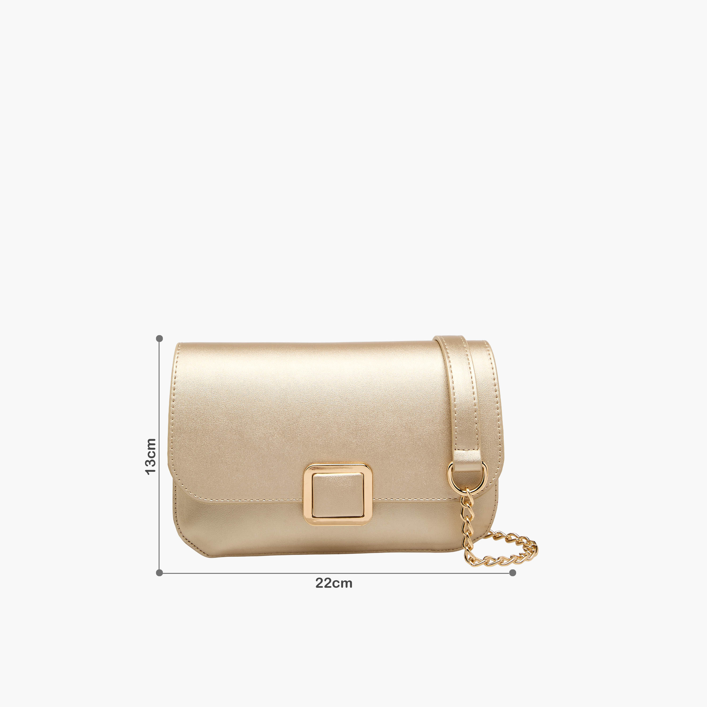 شنطة كروس بودي بارزة الملمس بحزام سلسلة قابل للفصل من فلورا بيلا-women-bagsandwallets-handbags-image-2