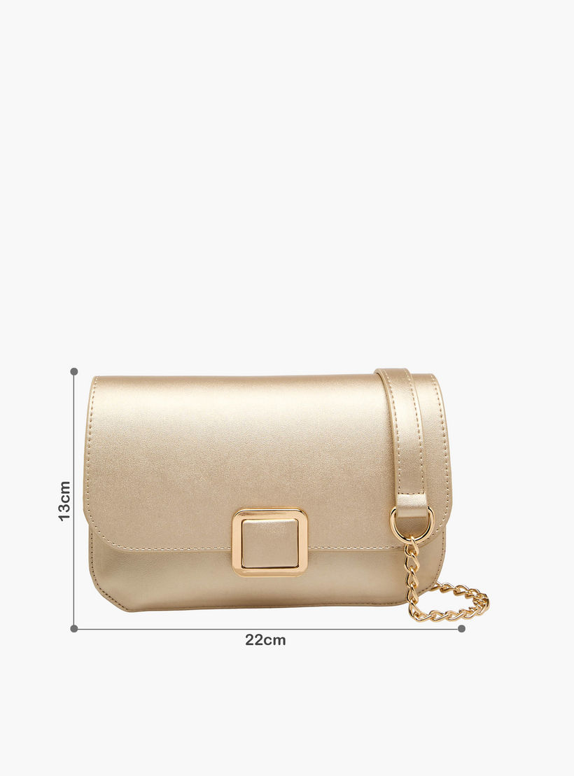 شنطة كروس بودي بارزة الملمس بحزام سلسلة قابل للفصل من فلورا بيلا-women-bagsandwallets-handbags-image-2