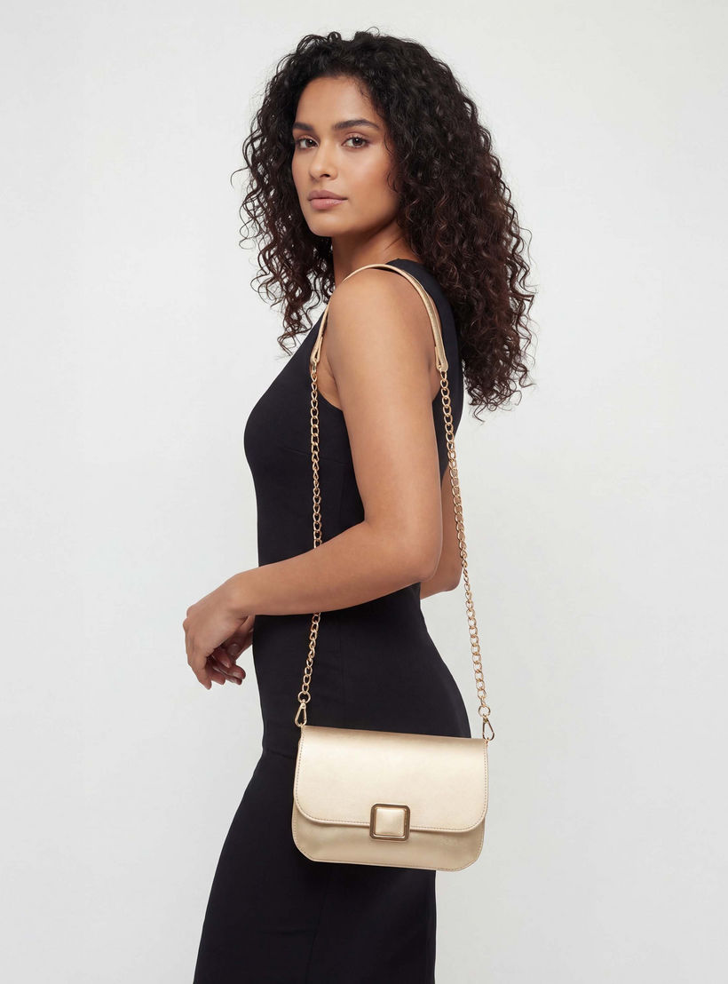 شنطة كروس بودي بارزة الملمس بحزام سلسلة قابل للفصل من فلورا بيلا-women-bagsandwallets-handbags-image-3