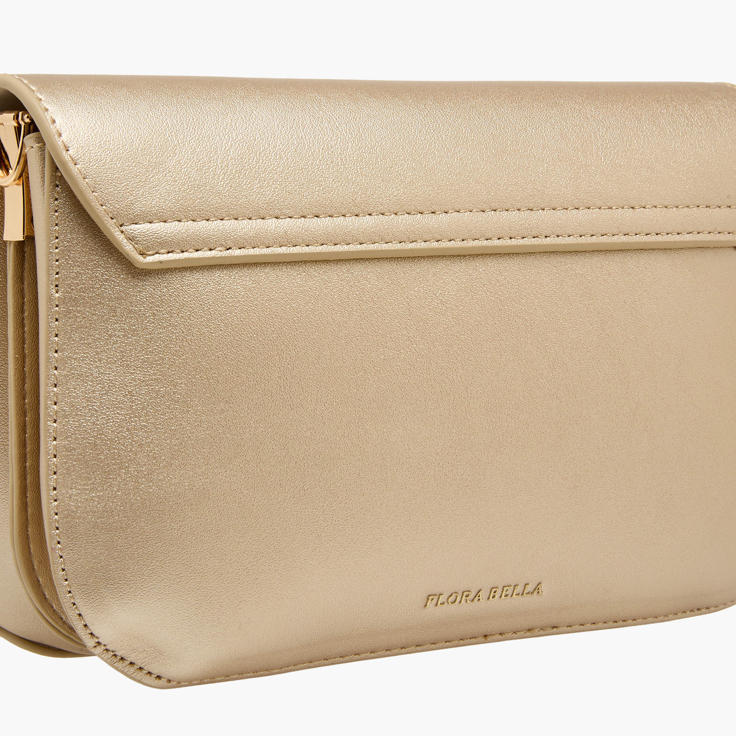 شنطة كروس بودي بارزة الملمس بحزام سلسلة قابل للفصل من فلورا بيلا-women-bagsandwallets-handbags-image-7