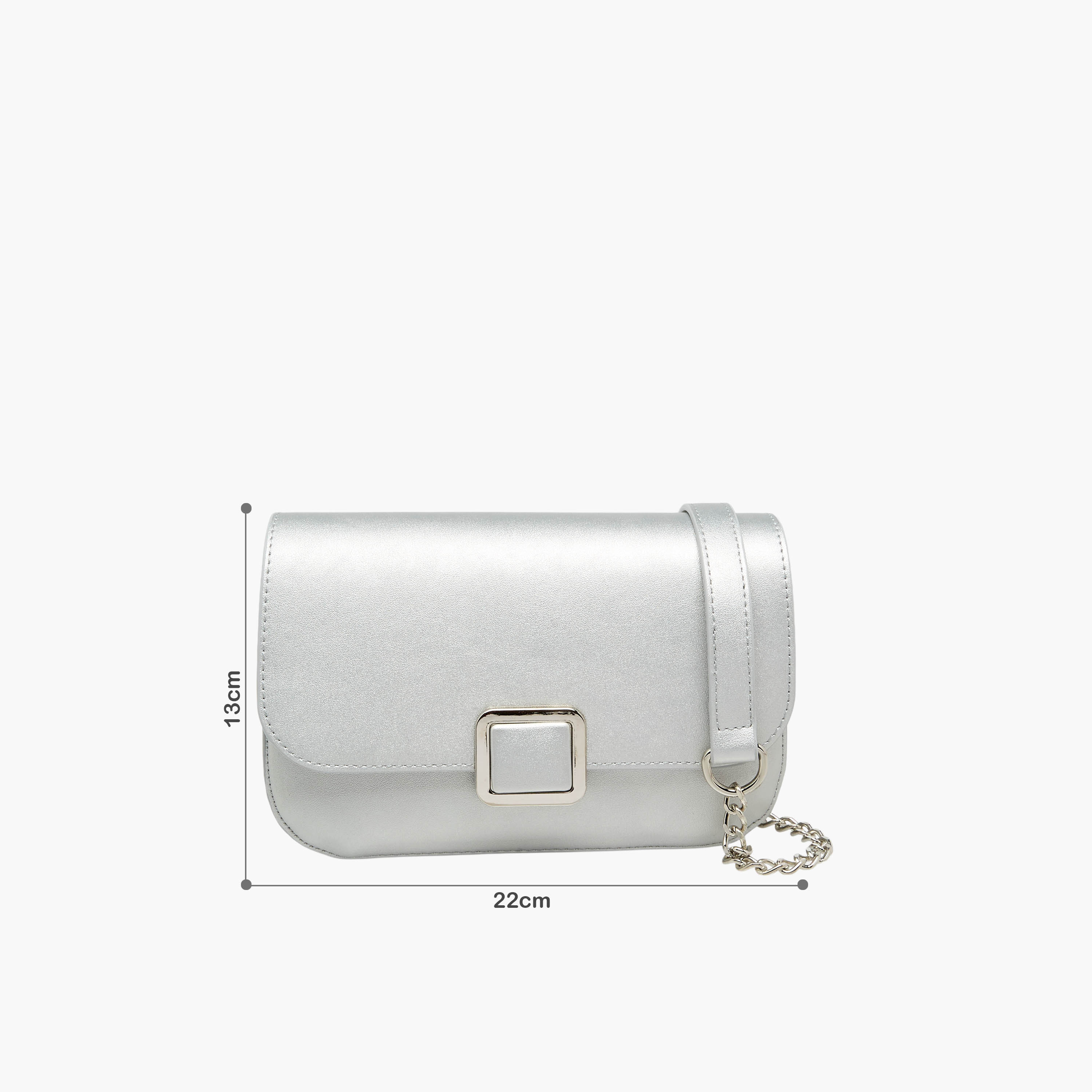 Flora Bella Textured Crossbody Bag with Detachable Chain Strap-women-bagsandwallets-handbags-image-2
