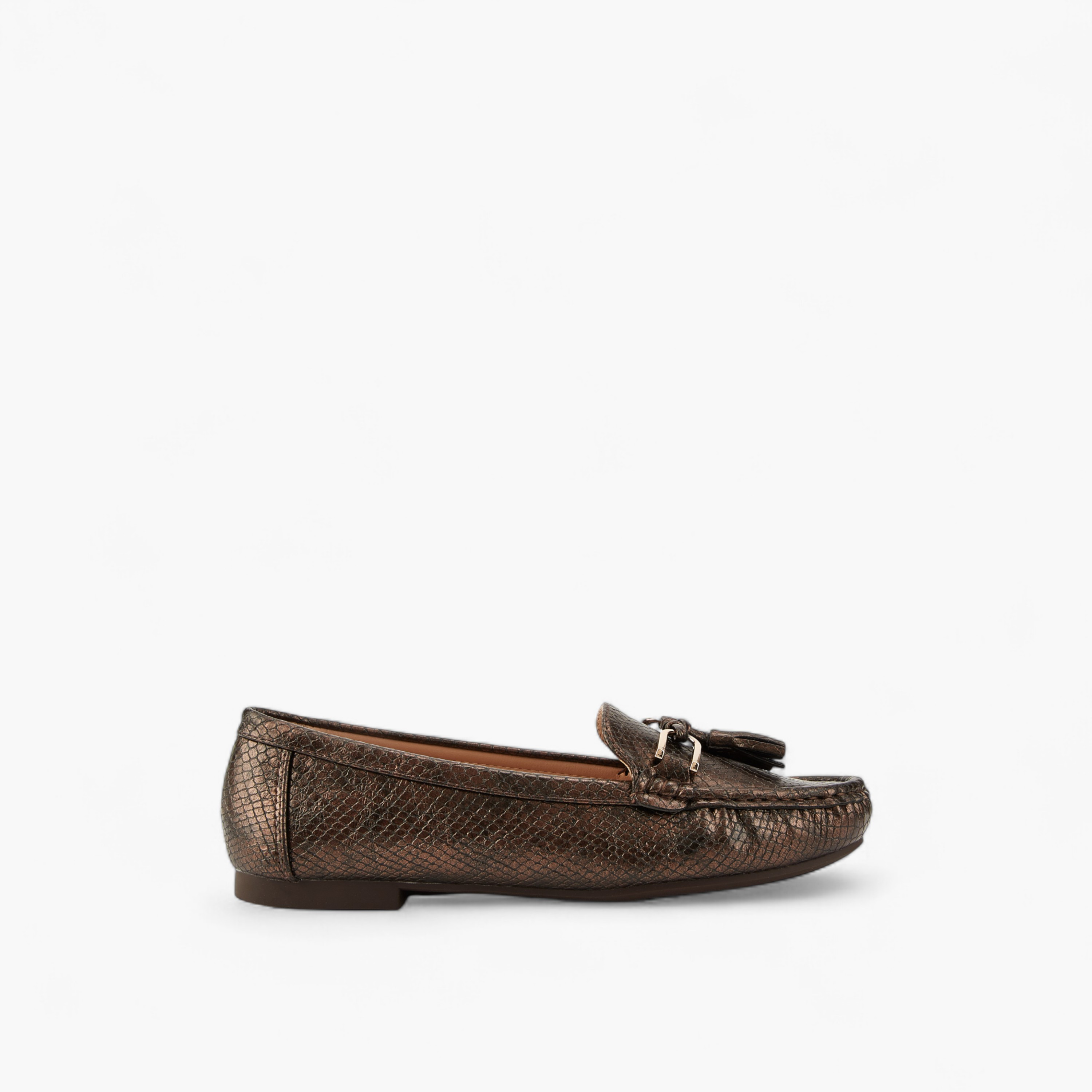 Flora Bella Textured Slip-On Loafers with Tassel  Accent-women-shoes-loafersandmoccasins-image-2