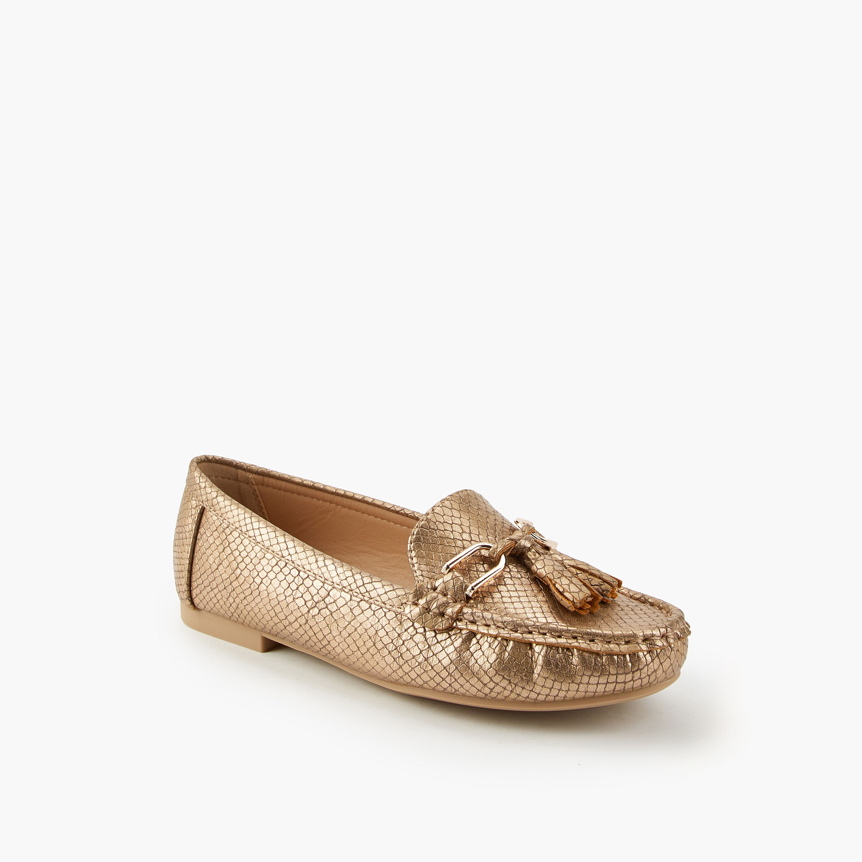 حذاء خفيف سهل الارتداء بارز الملمس بشرابة من فلورا بيلا-women-shoes-loafersandmoccasins-image-3