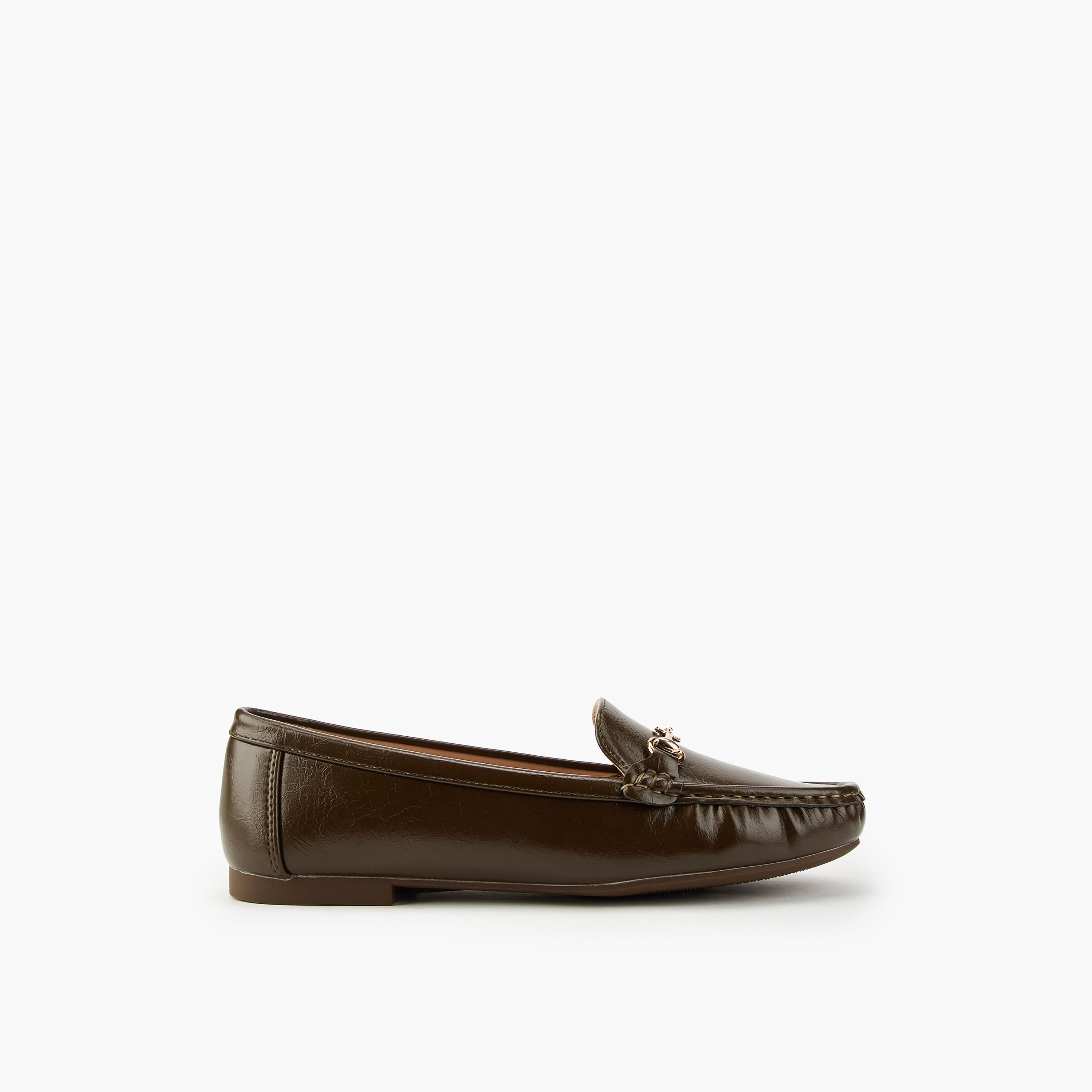 Flora Bella Solid Slip-On Loafers with Metallic Accent-women-shoes-loafersandmoccasins-image-2