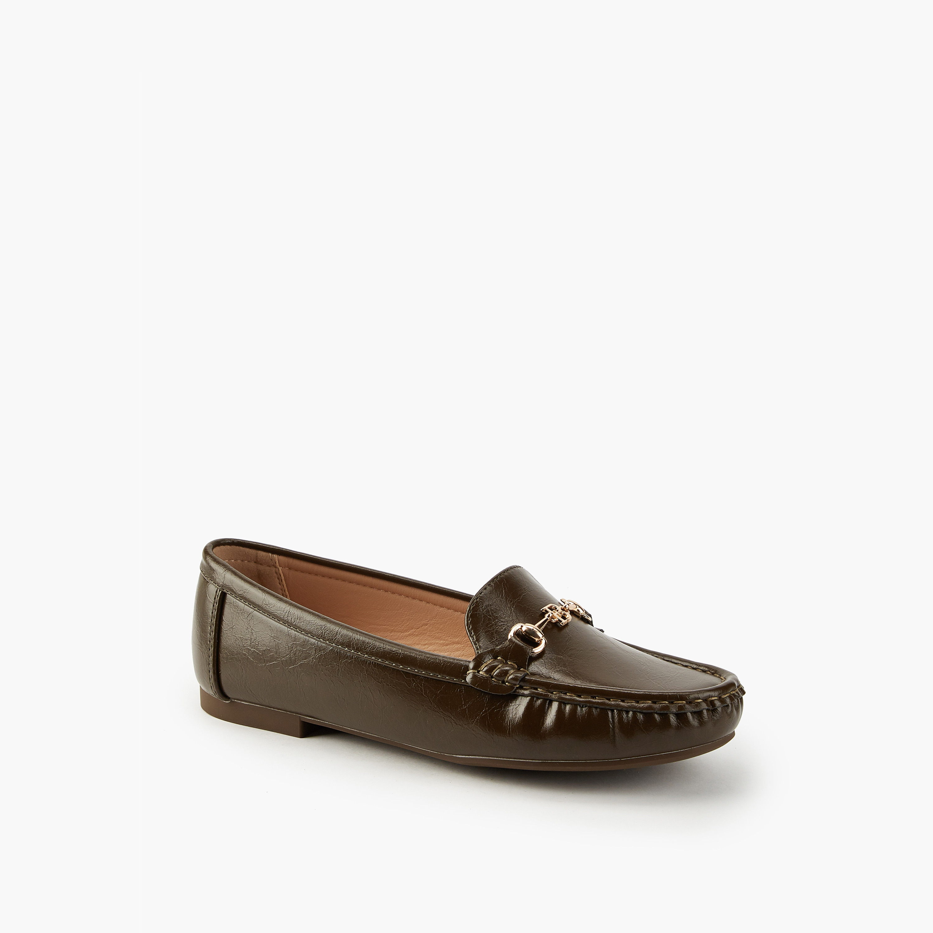 Flora Bella Solid Slip-On Loafers with Metallic Accent-women-shoes-loafersandmoccasins-image-5