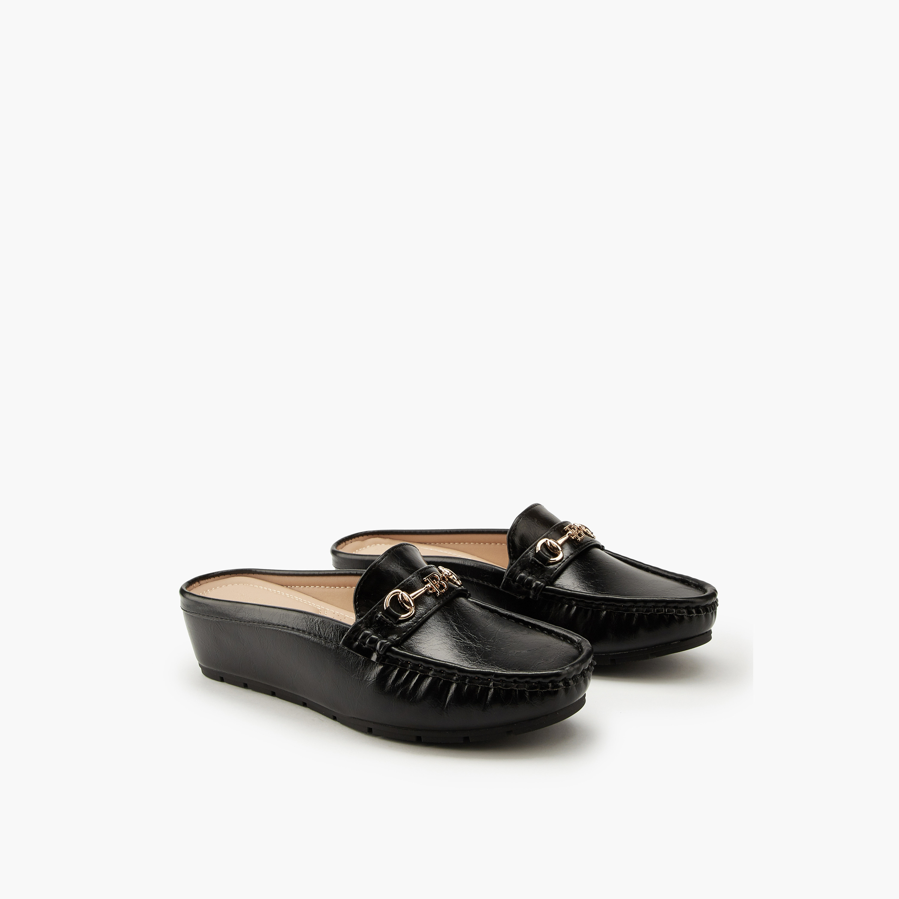 Flora Bella Horsebit Detail Slip-On Mules-women-shoes-heels-image-1