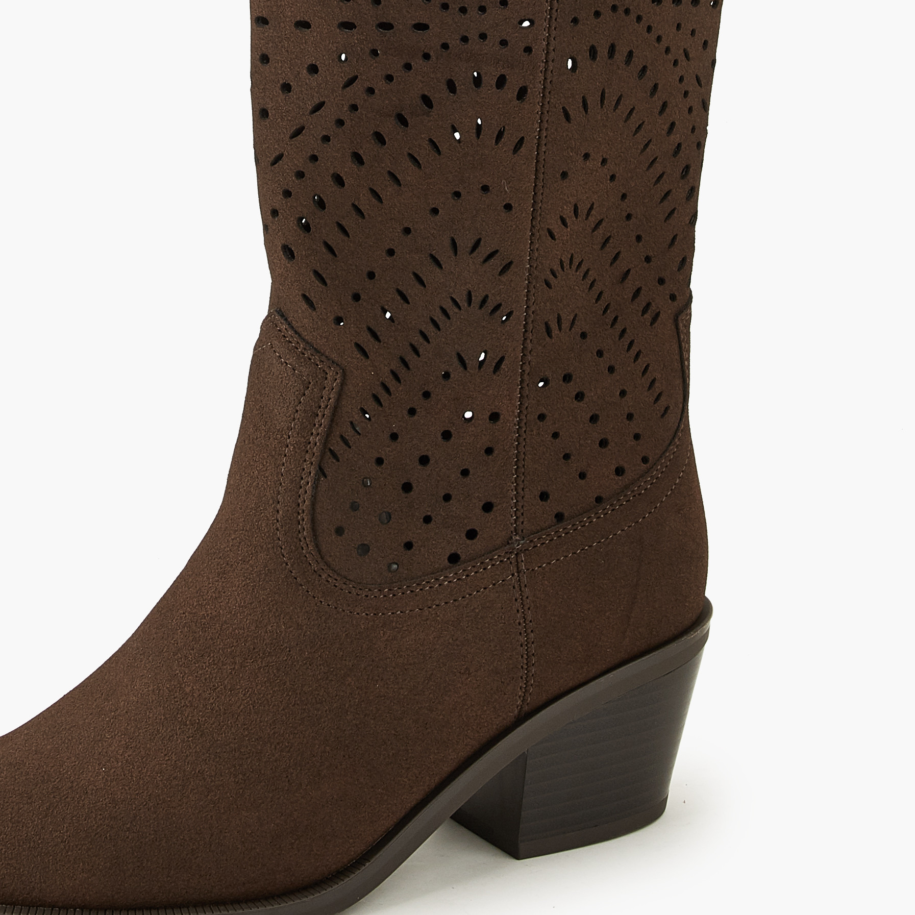 بوت شافت طويل مفرغ بالليزر للنساء من فلورا بيلا-women-winterwear-boots-image-4