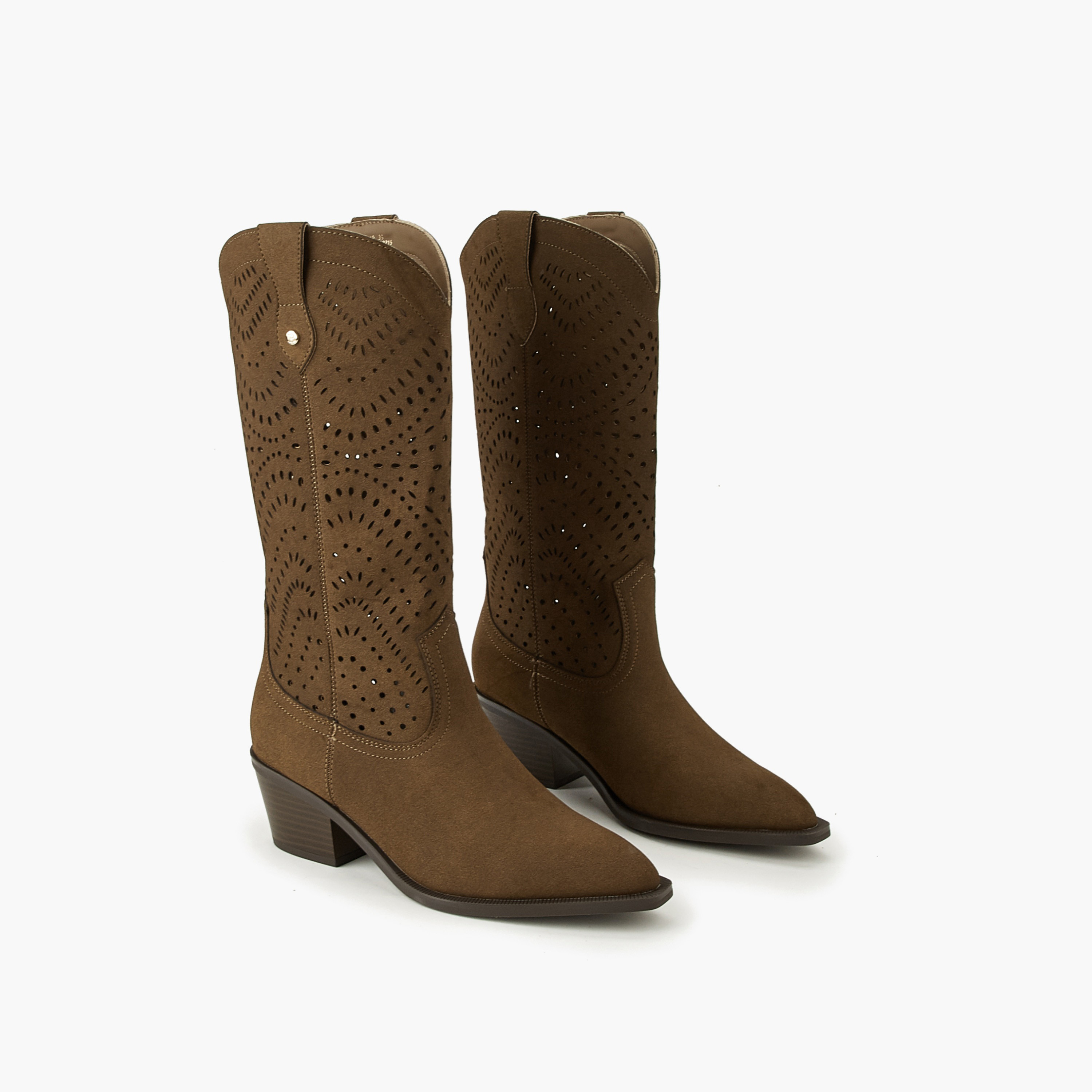 بوت شافت طويل مفرغ بالليزر للنساء من فلورا بيلا-women-shoes-boots-image-1