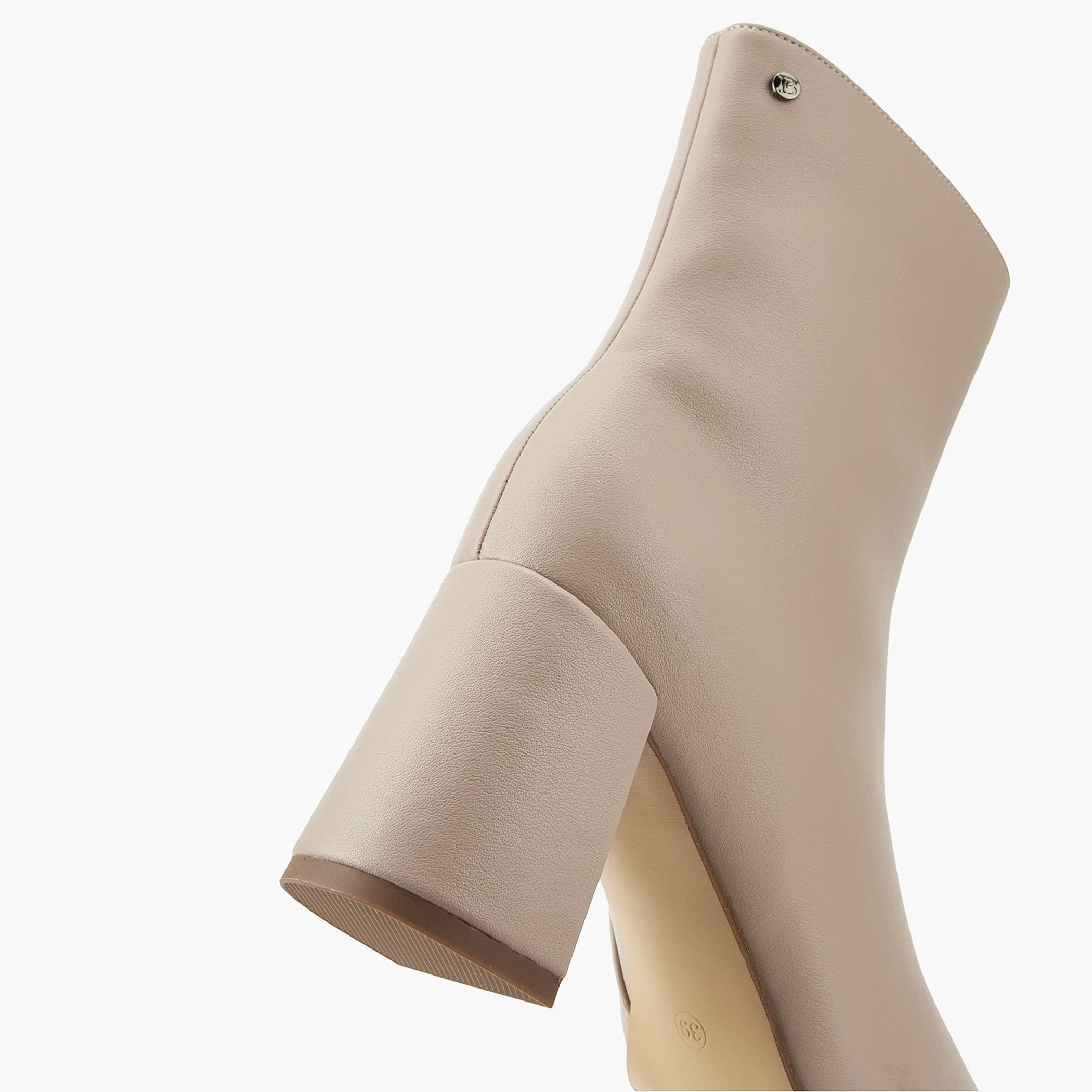 Flora Bella Solid Ankle Boots with Block Heels and Zip Closure-women-shoes-boots-image-6