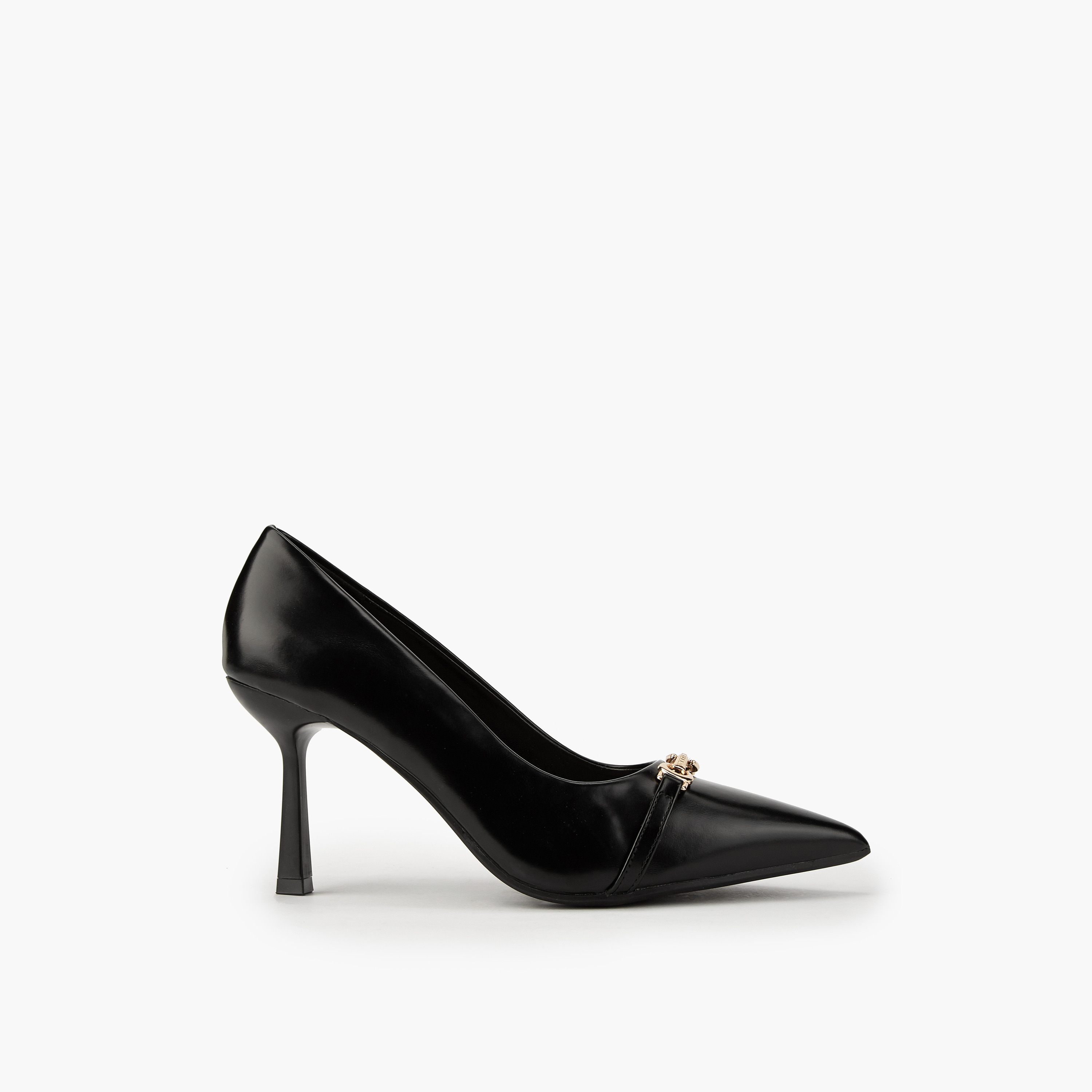 Flora Bella Metallic Accent Pointed Toe Pumps with Stiletto Heels-women-shoes-heels-image-2