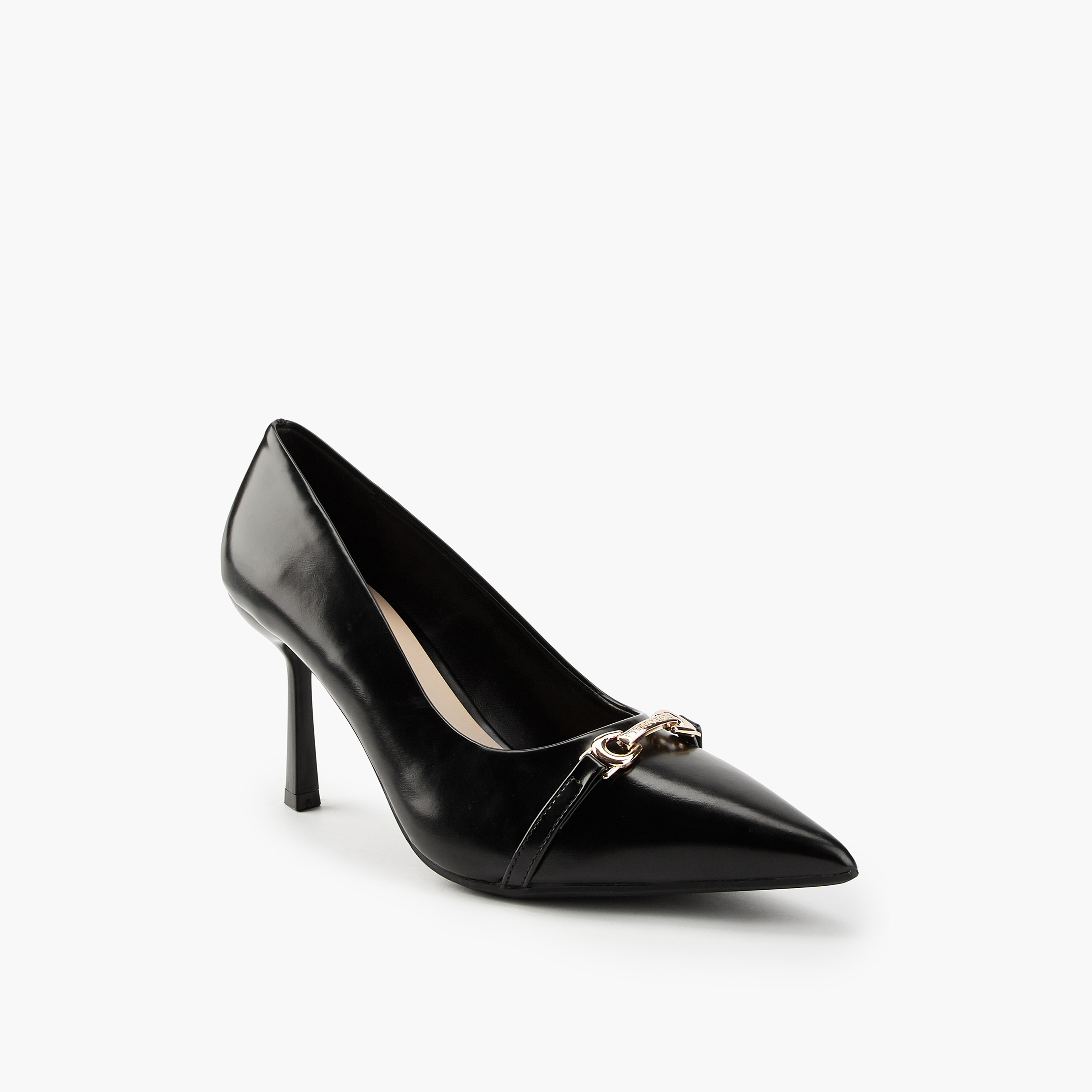 Flora Bella Metallic Accent Pointed Toe Pumps with Stiletto Heels-women-shoes-heels-image-3