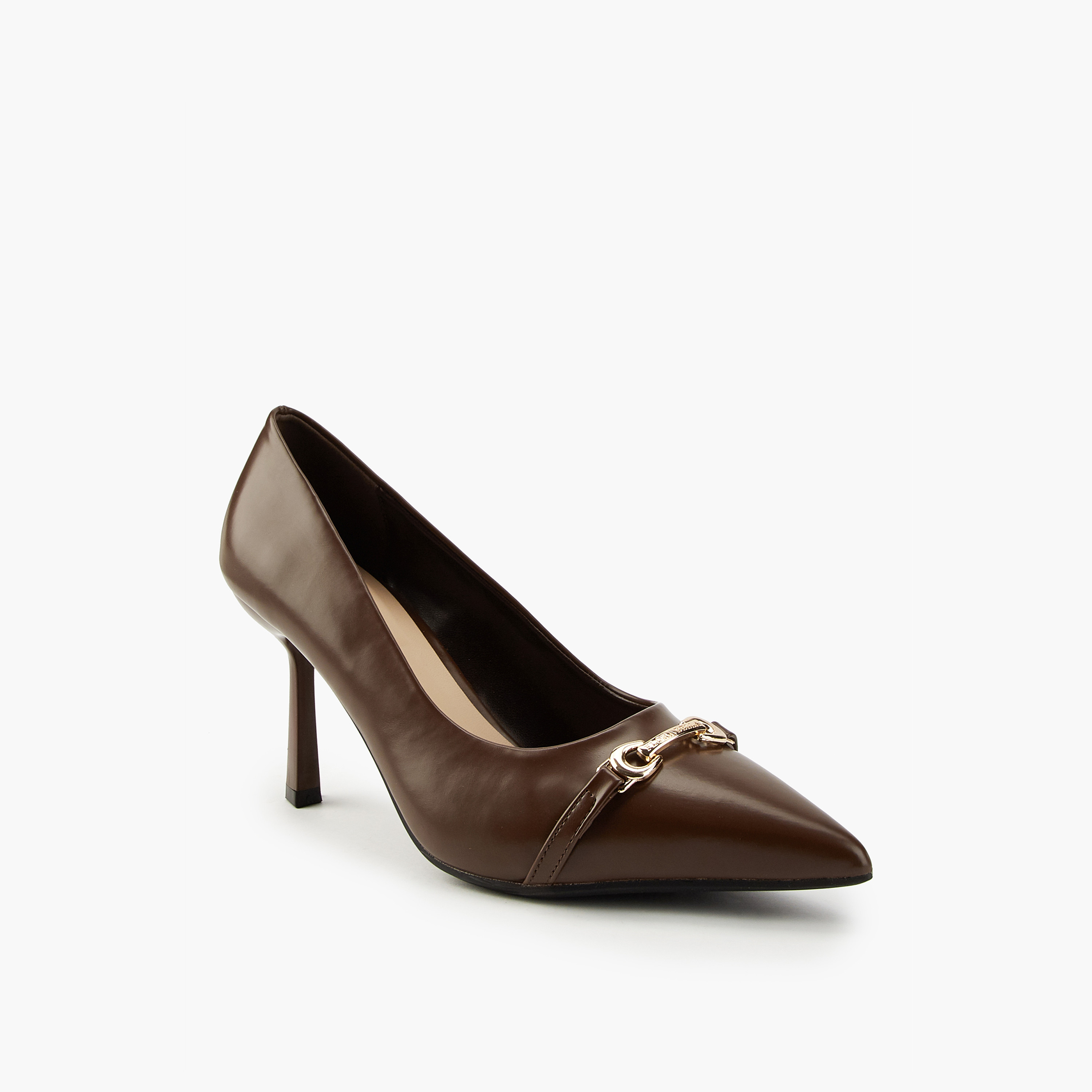 Flora Bella Metallic Accent Pointed Toe Pumps with Stiletto Heels-women-shoes-heels-image-3