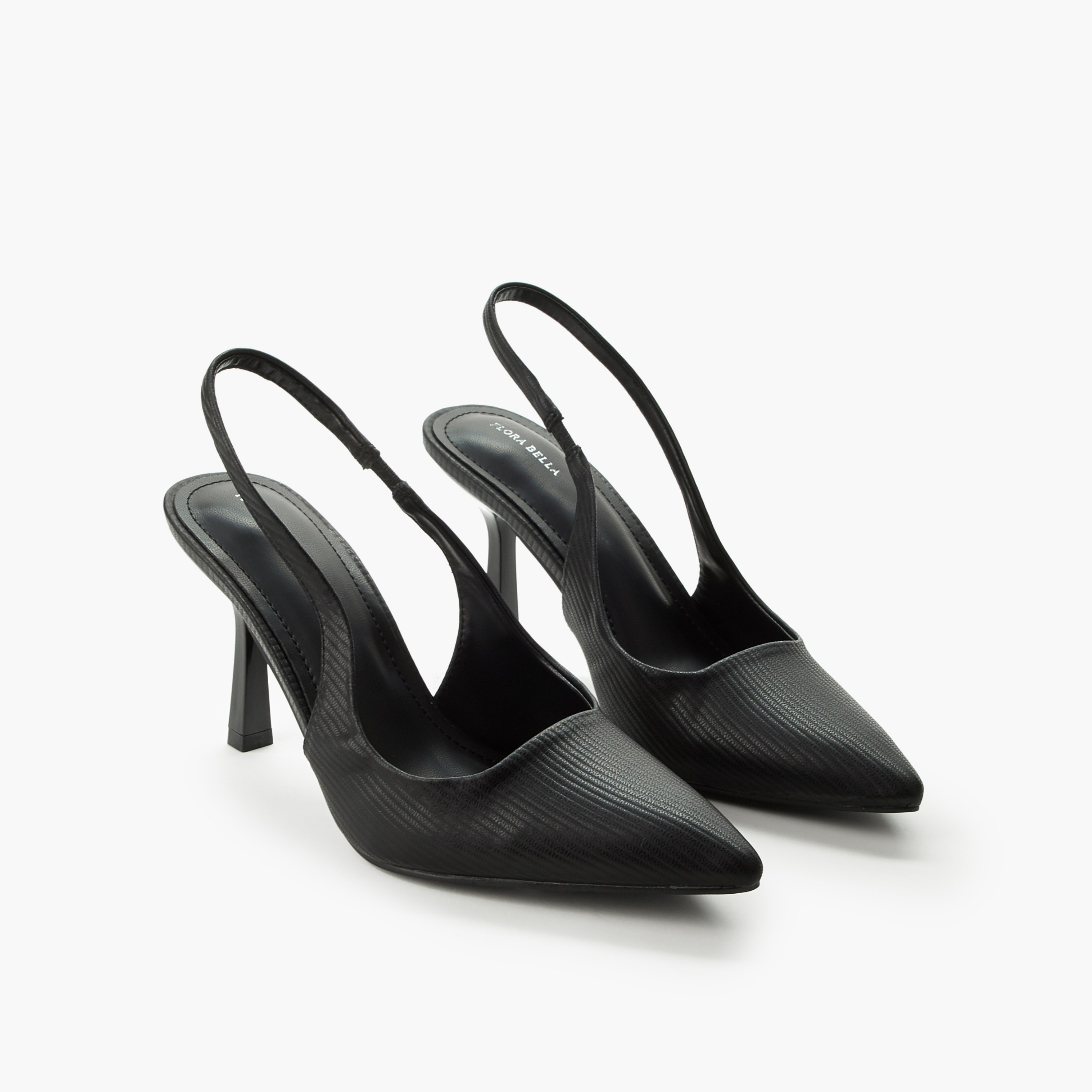 Flora Bella Women Textured Slingback Heel-women-shoes-heels-image-1