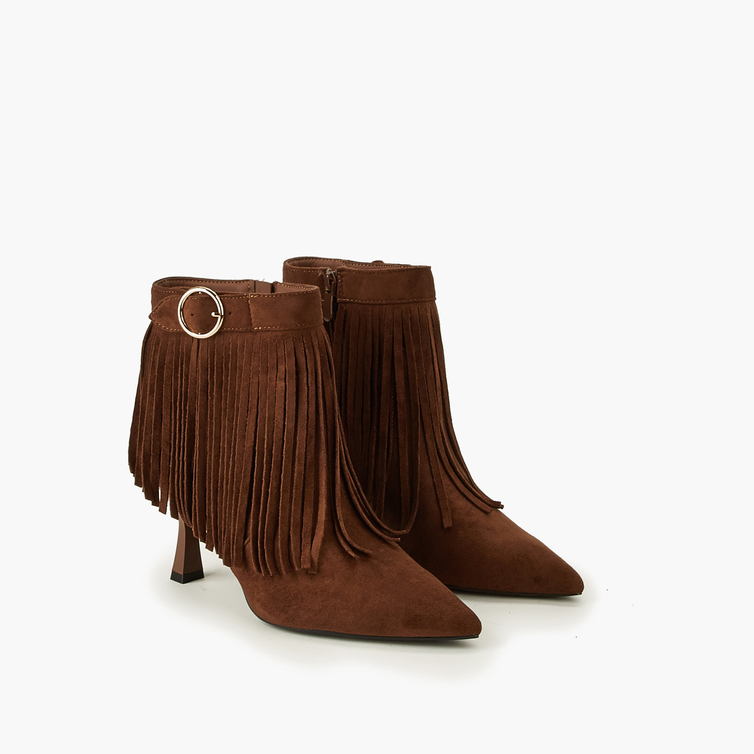 Flora Bella Women Fringed Ankle Boots-women-shoes-boots-image-1