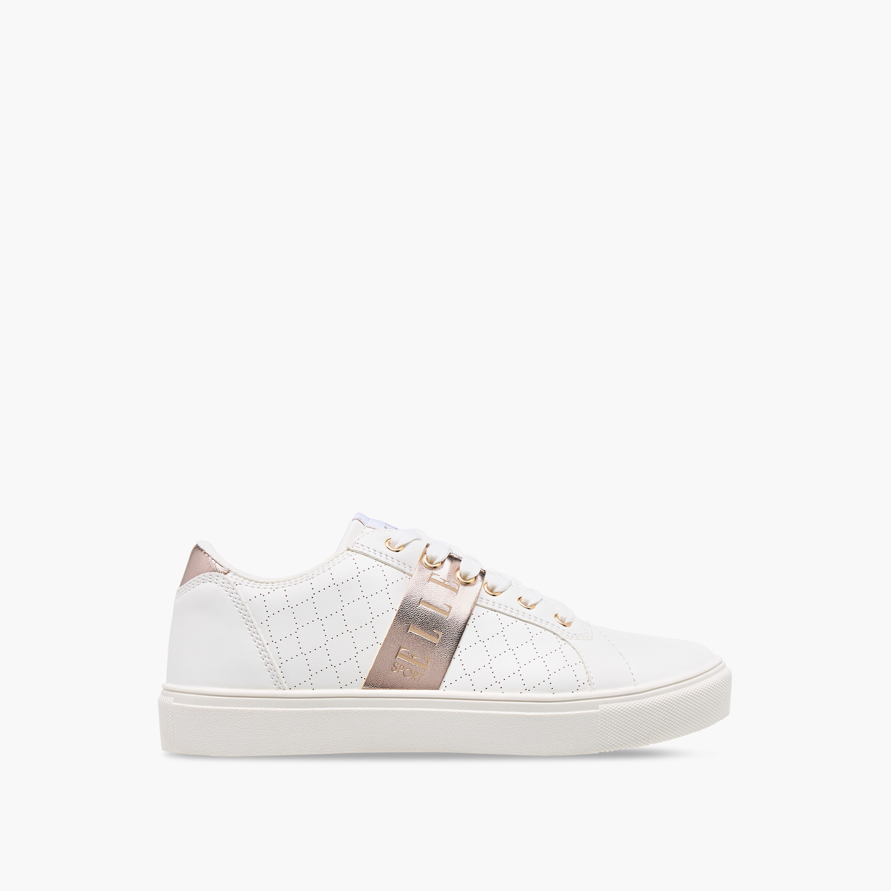 Elle Women's Logo Detail Sneakers with Lace-Up Closure-women-shoes-sneakers-image-3