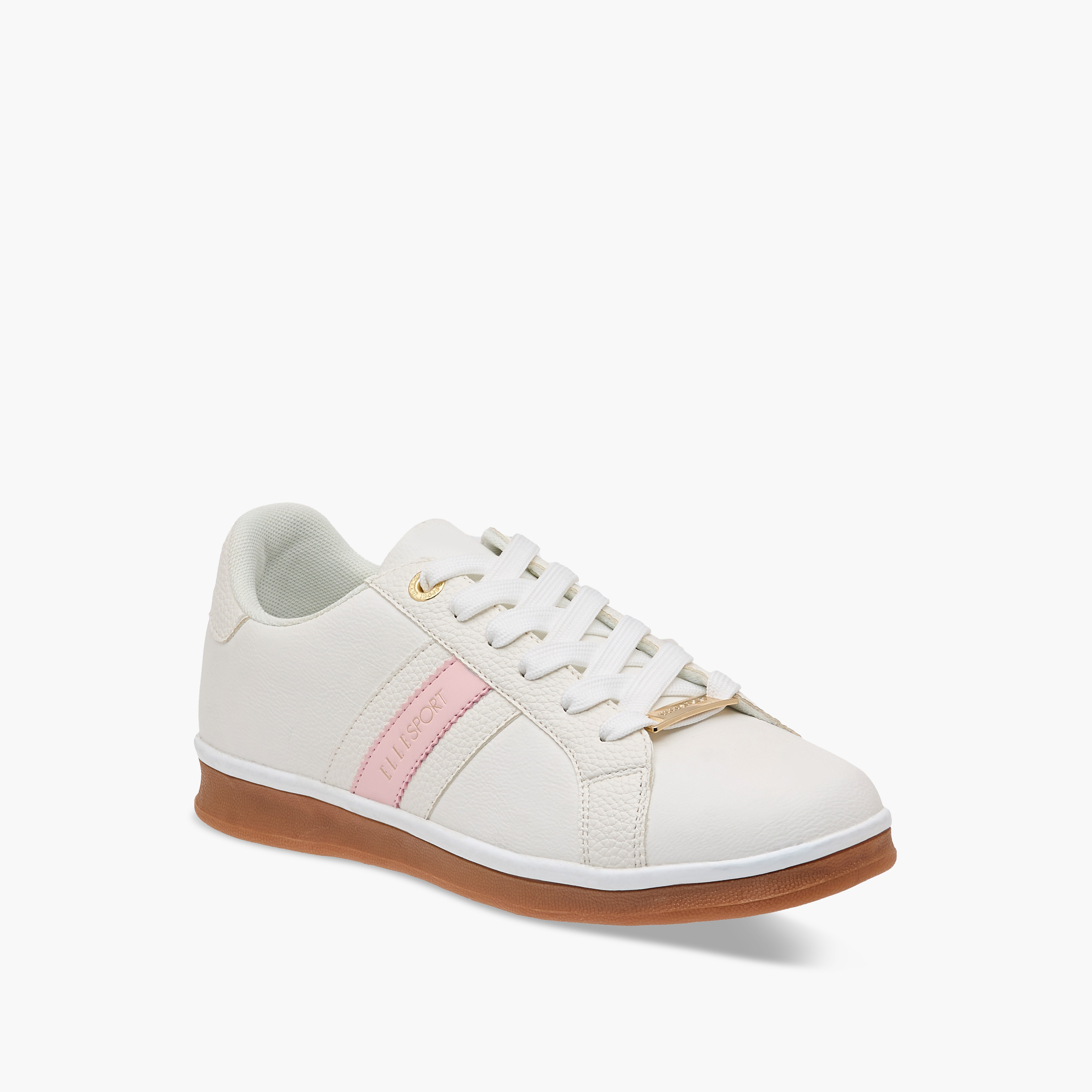 Elle Women's Panelled Sneakers with Lace-Up Closure-women-shoes-sneakers-image-2