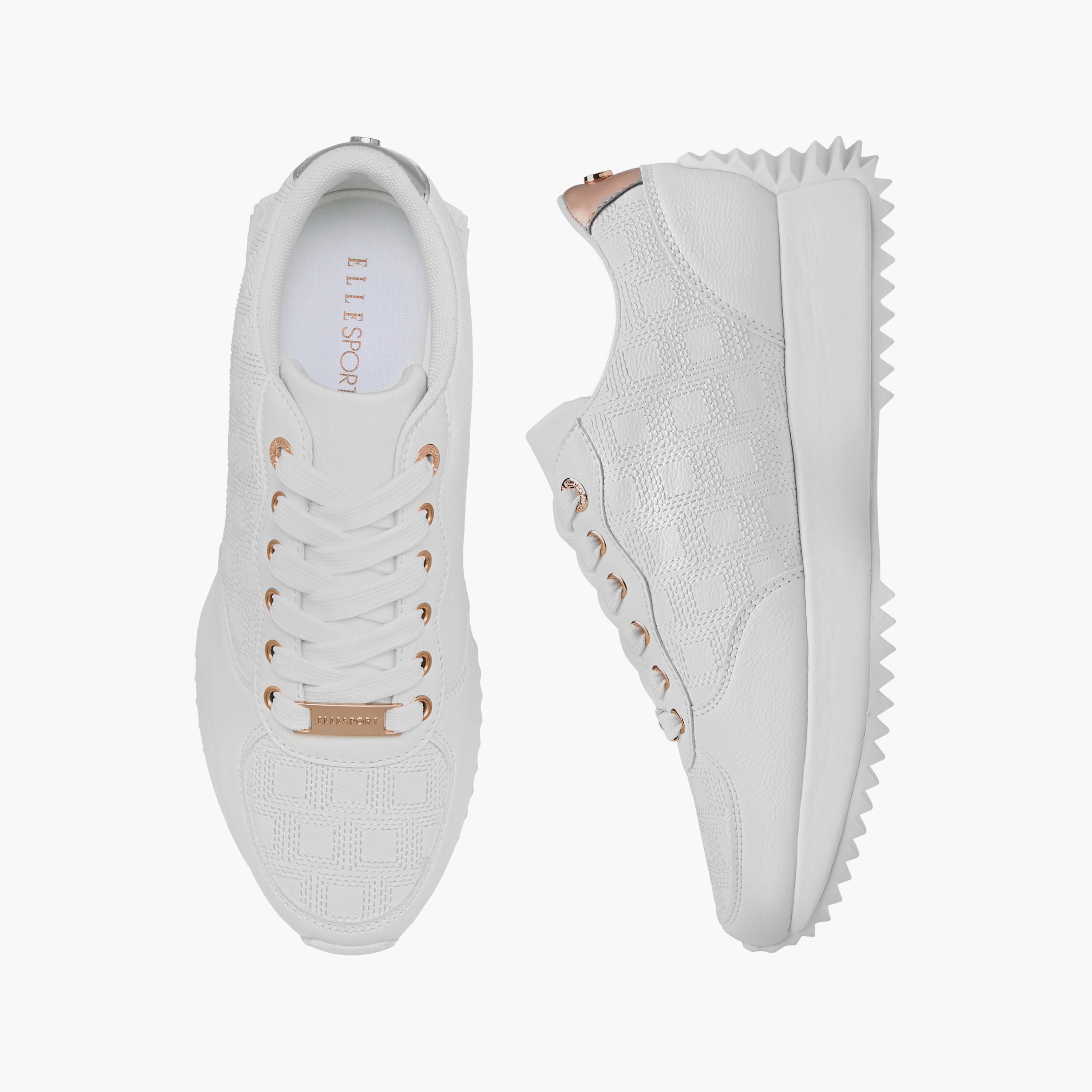 Elle Women's Embroidered Sneakers with Lace-Up Closure-women-shoes-sneakers-image-1