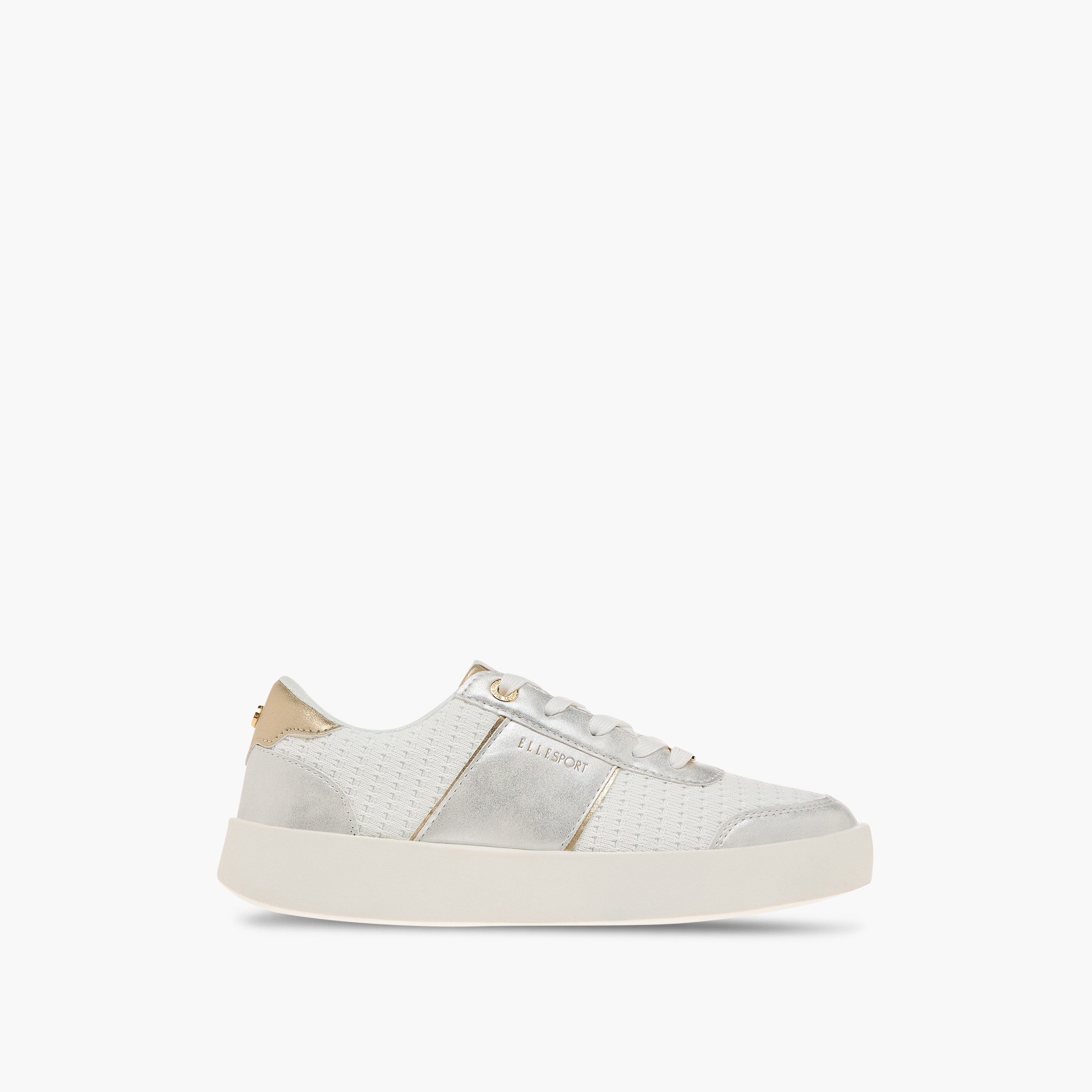 Elle Women's Textured Sneakers with Lace-Up Closure-women-shoes-sneakers-image-3