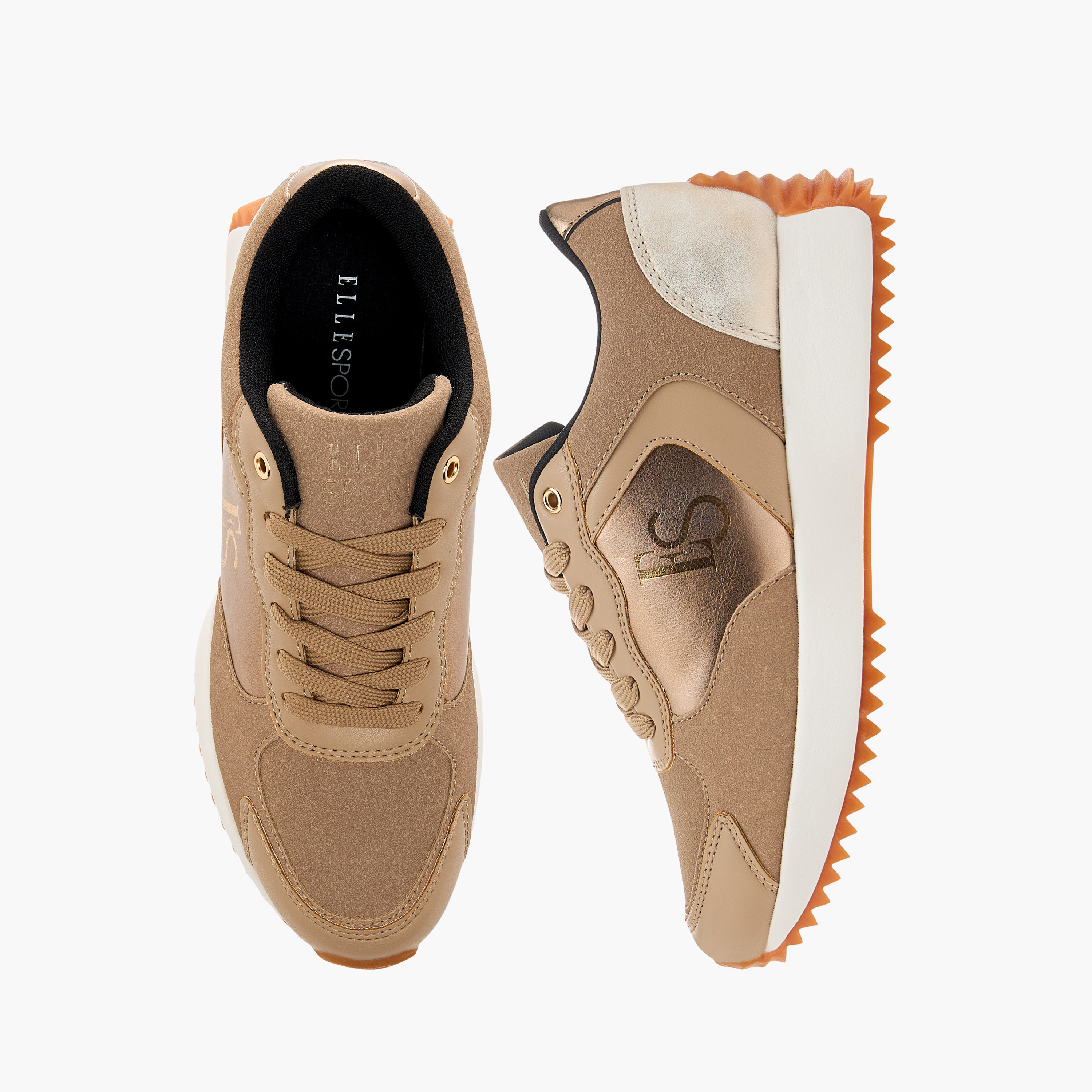 Elle Women's Panelled Sneakers with Lace-Up Closure-women-shoes-sneakers-image-1