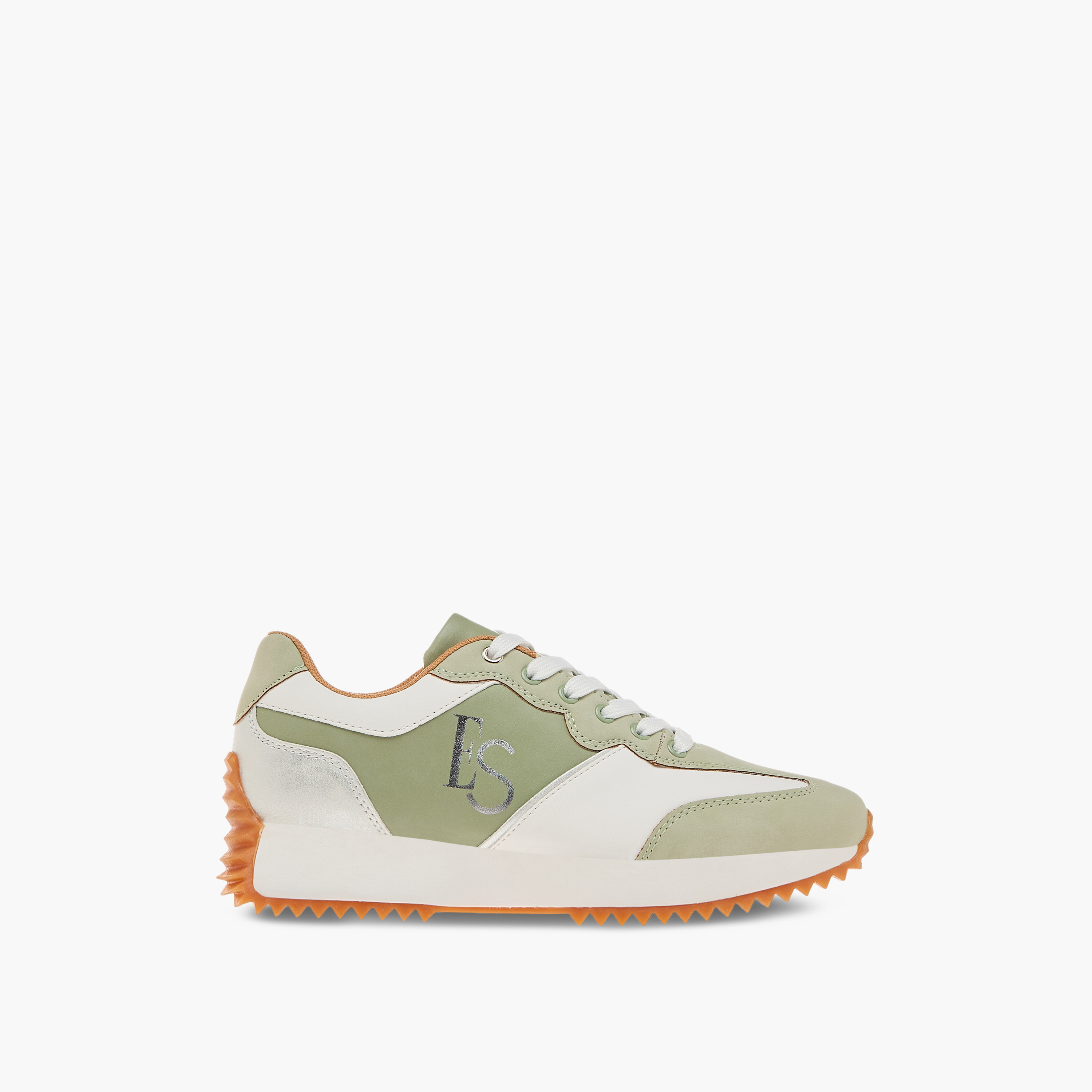 Elle Women's Panelled Sneakers with Lace-Up Closure-women-shoes-sneakers-image-3