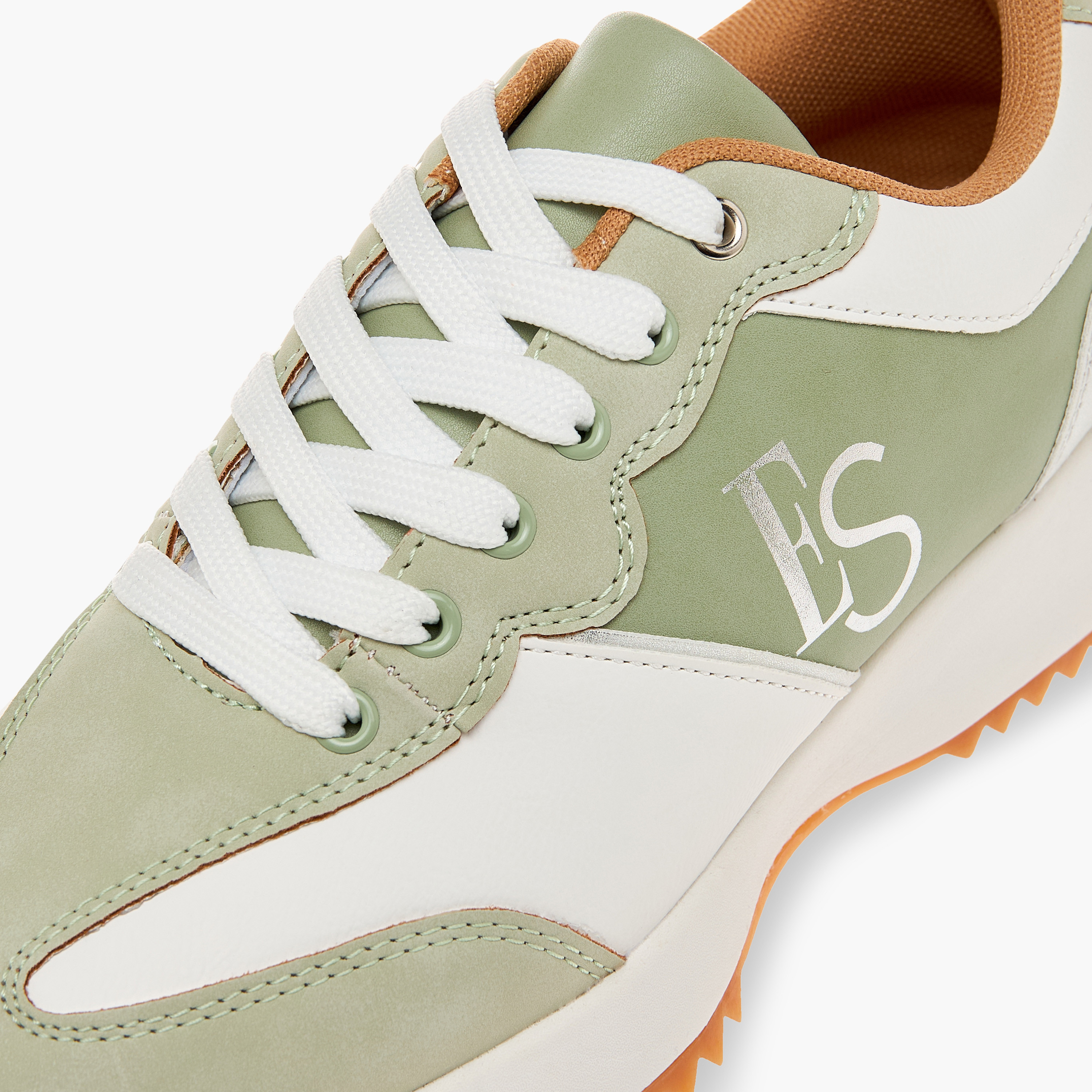 Elle Women's Panelled Sneakers with Lace-Up Closure-women-shoes-sneakers-image-4