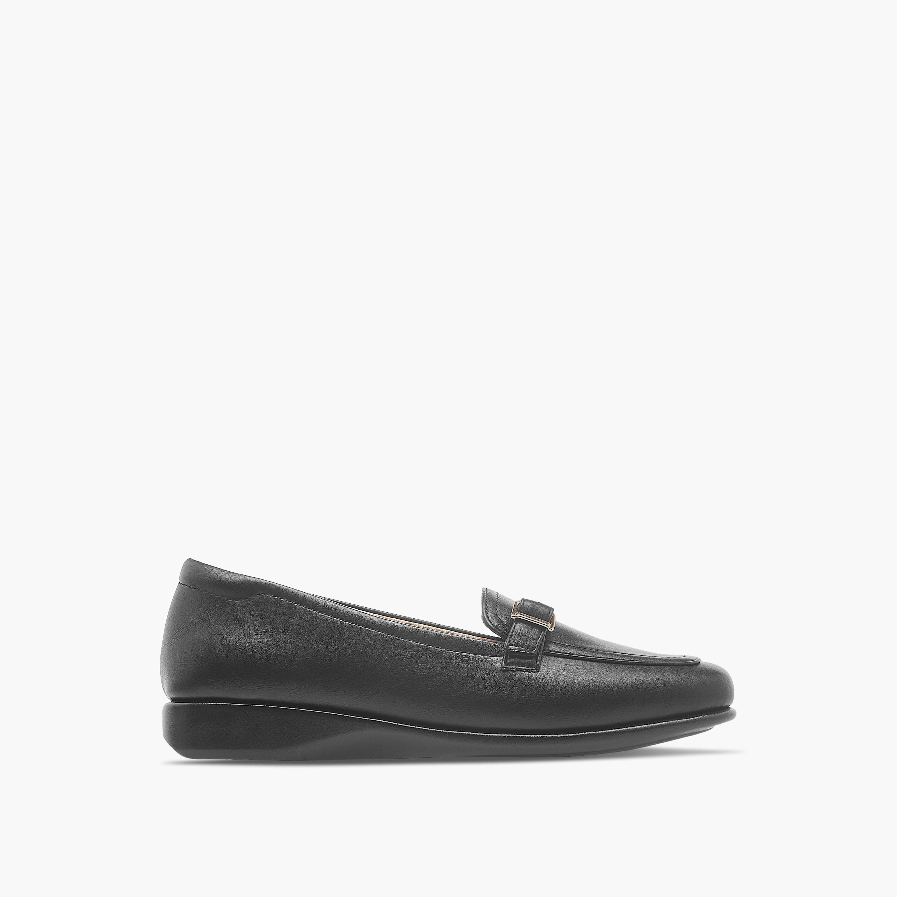 Paprika Solid Slip-On Comfort Loafers with Metal Accent-women-shoes-flats-loafers-image-3