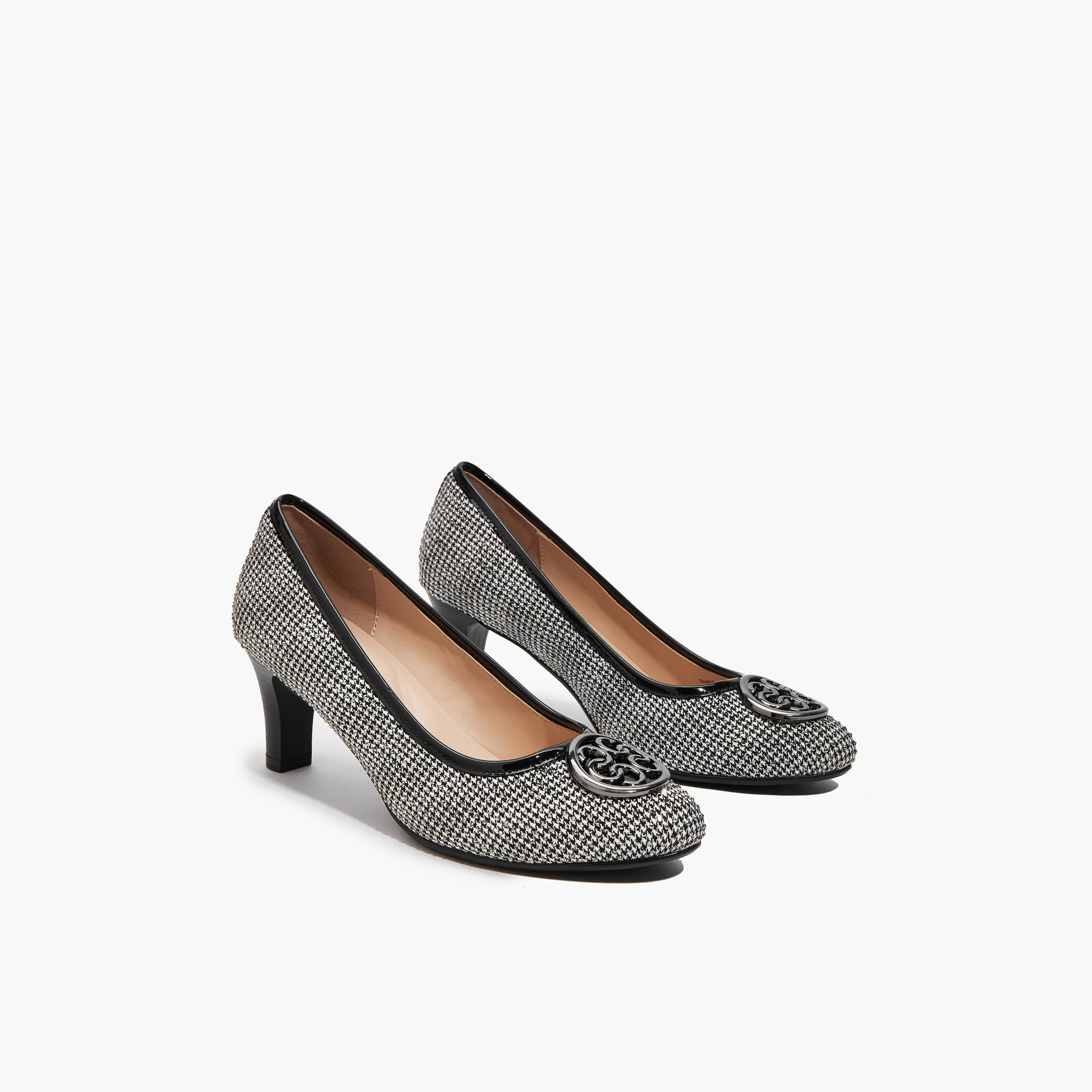 Celeste Women Logo Accent Block Heel Pumps-women-shoes-heels-image-1