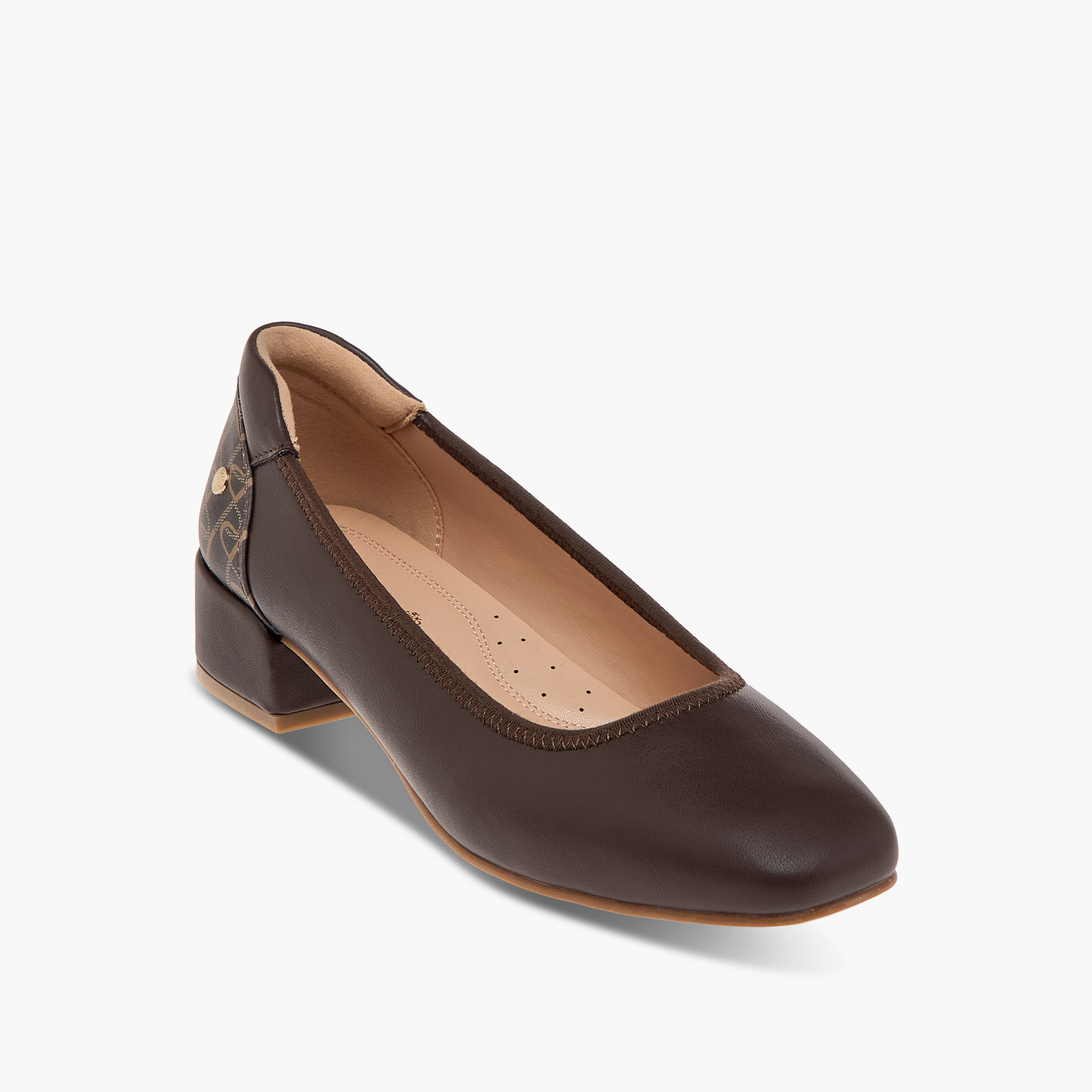 Paprika Solid Slip-On Comfort Pumps with Block Heels-women-shoes-sandals-heeled-image-2