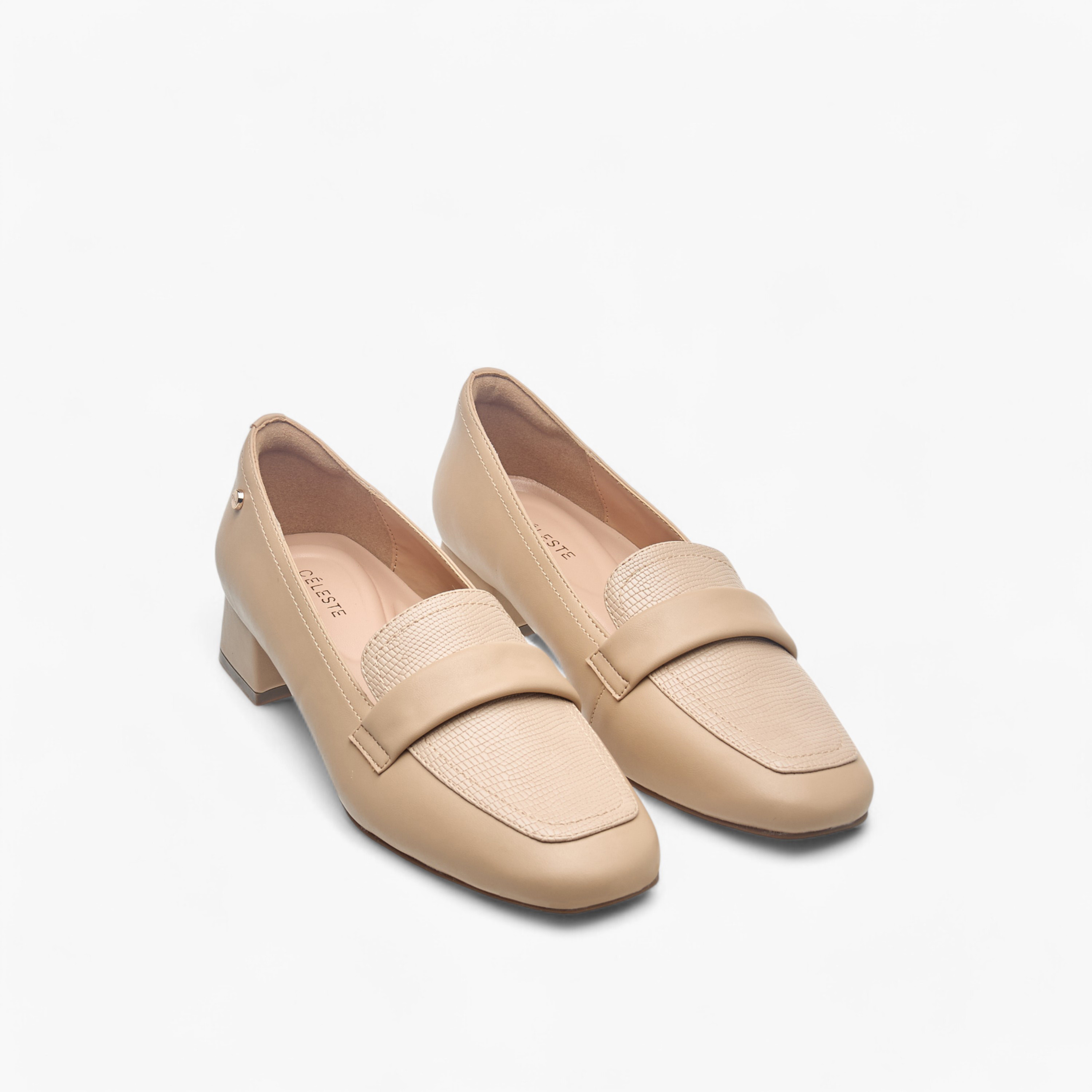Celeste Women's Textured Slip-On Loafers with Block Heels-women-shoes-loafersandmoccasins-image-1