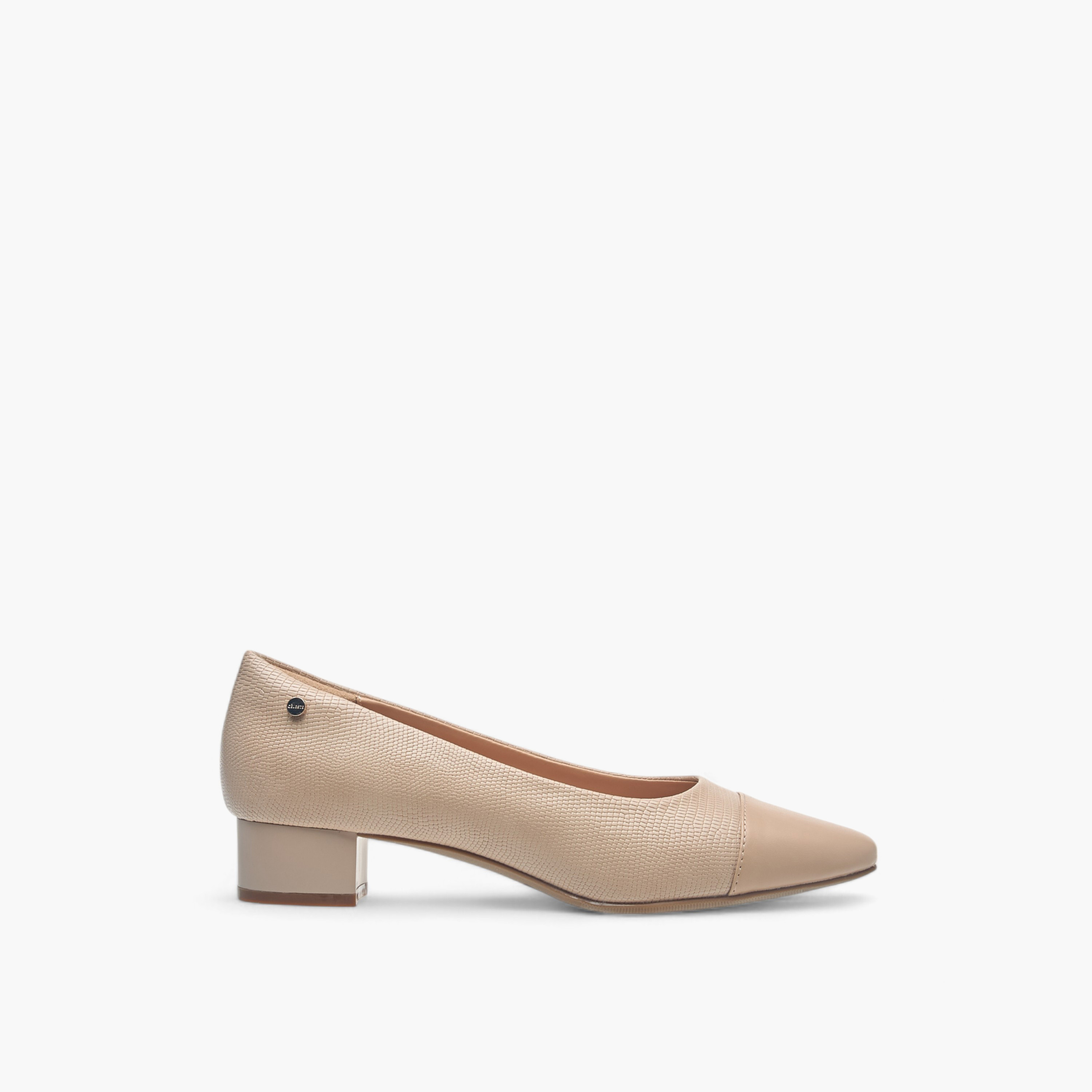 حذاء باليرينا سهل الارتداء بارز الملمس بكعب سميك للنساء من سيليست-women-shoes-heels-image-3
