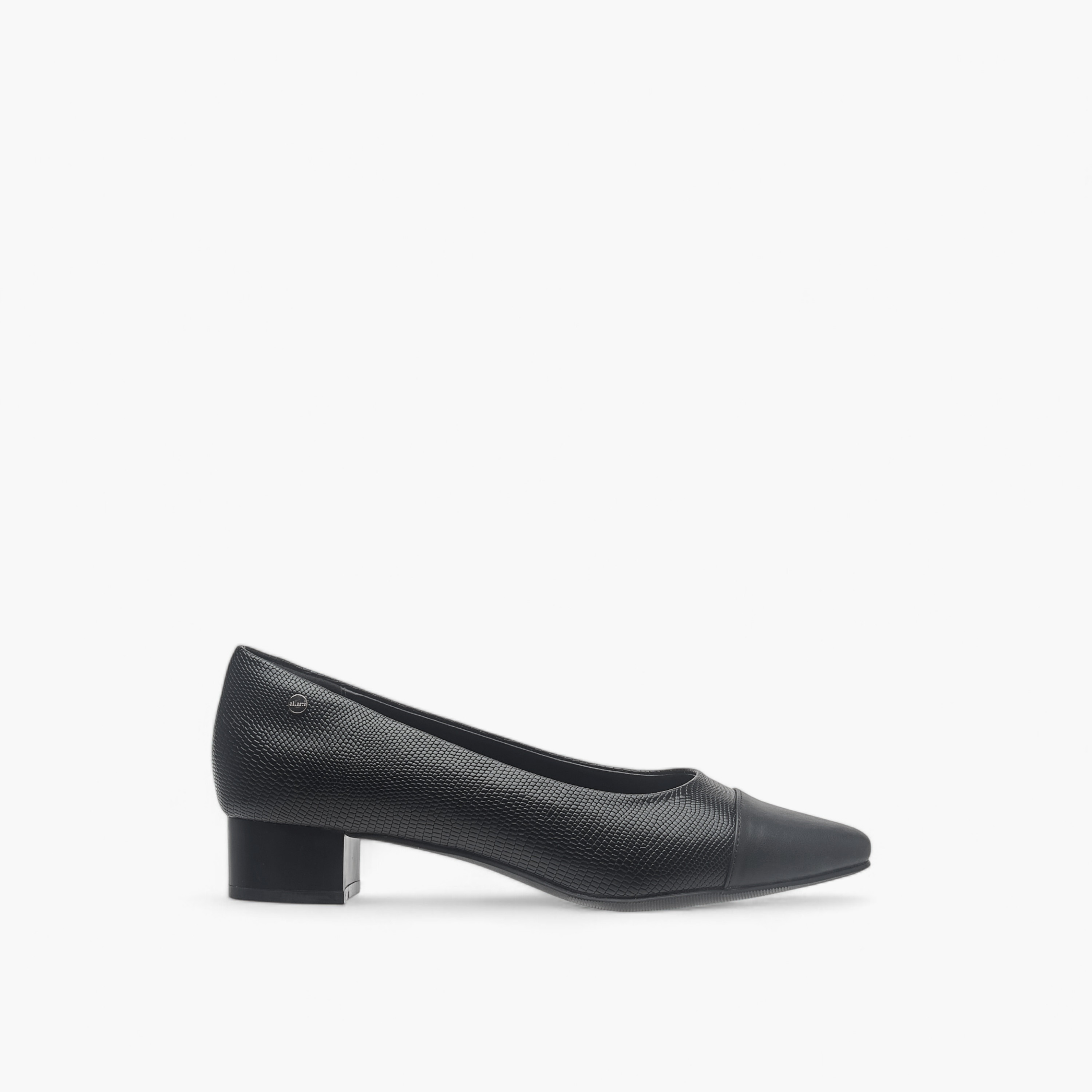 Celeste Women's Textured Slip-On Ballerina Shoes with Block Heels-women-shoes-heels-image-3