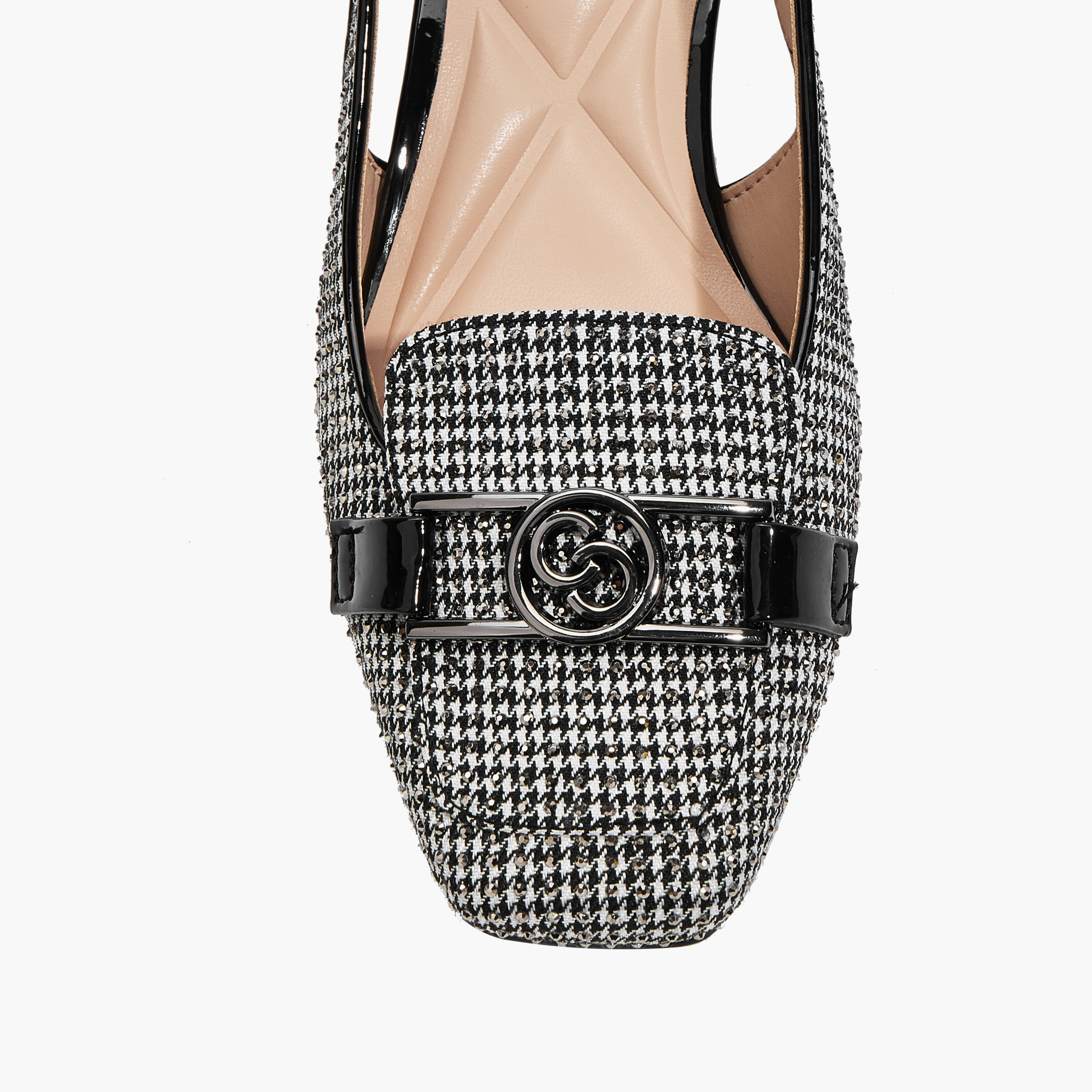 Celeste Women Checked Block Heel Sandals-women-shoes-heels-image-5