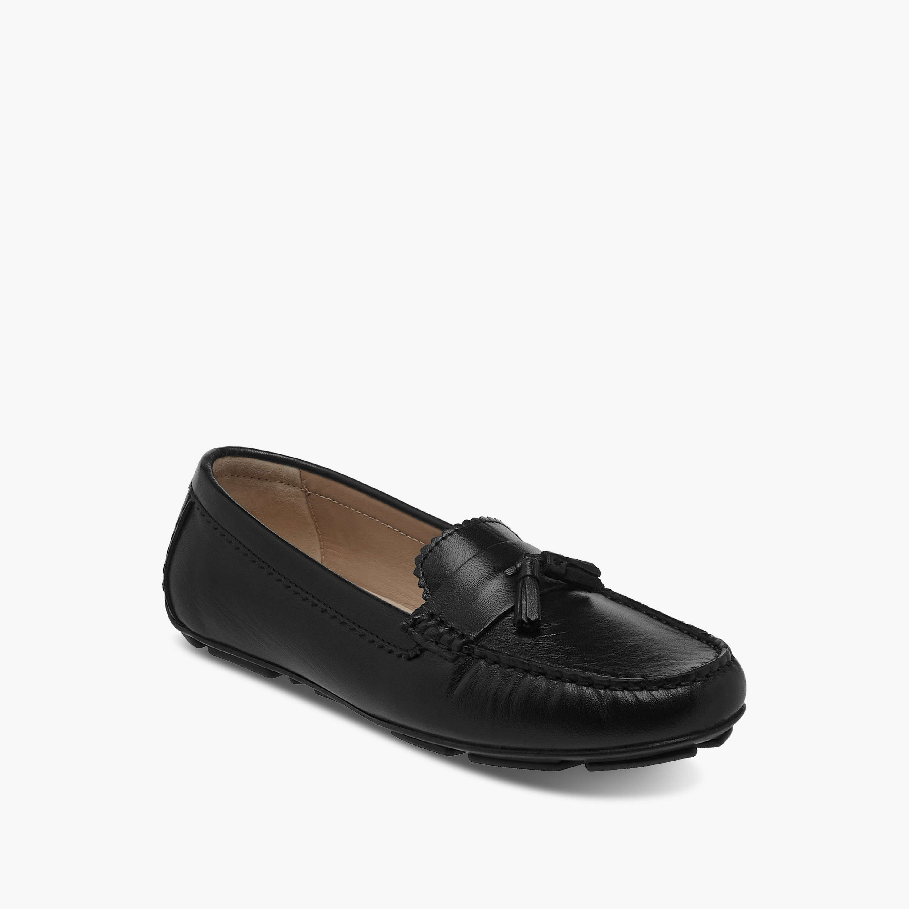 Paprika Tassel Detail Slip-On Comfort Loafers-women-shoes-flats-loafers-image-2