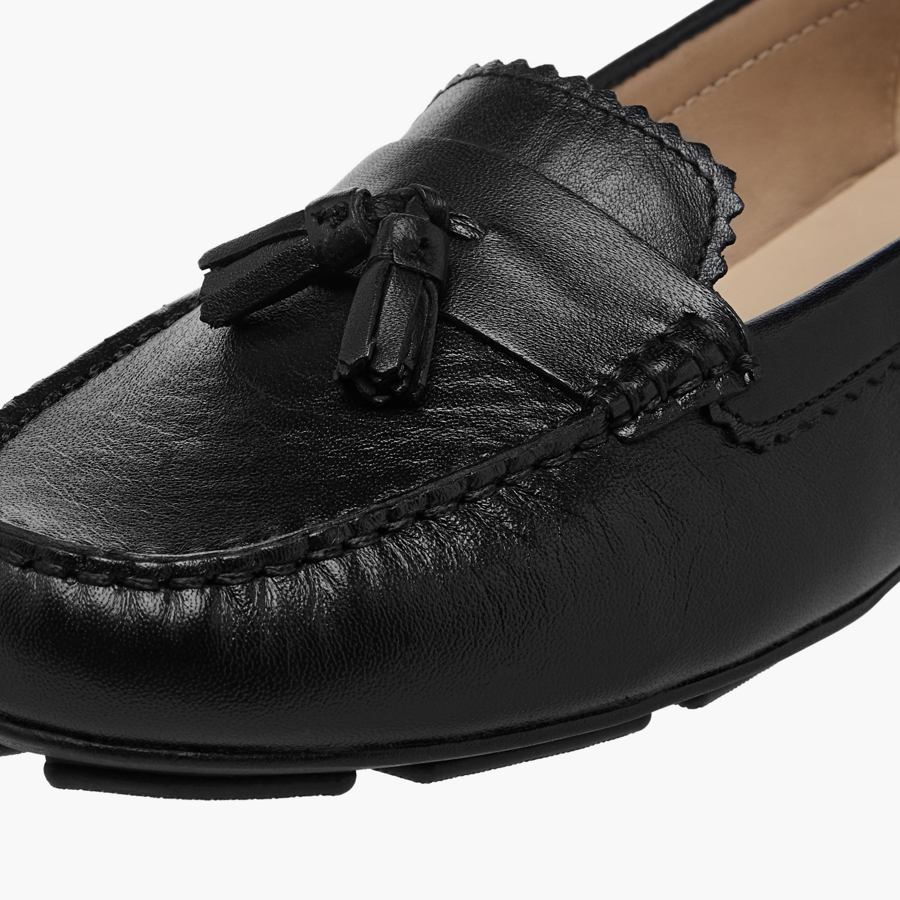 Paprika Tassel Detail Slip-On Comfort Loafers-women-shoes-flats-loafers-image-4