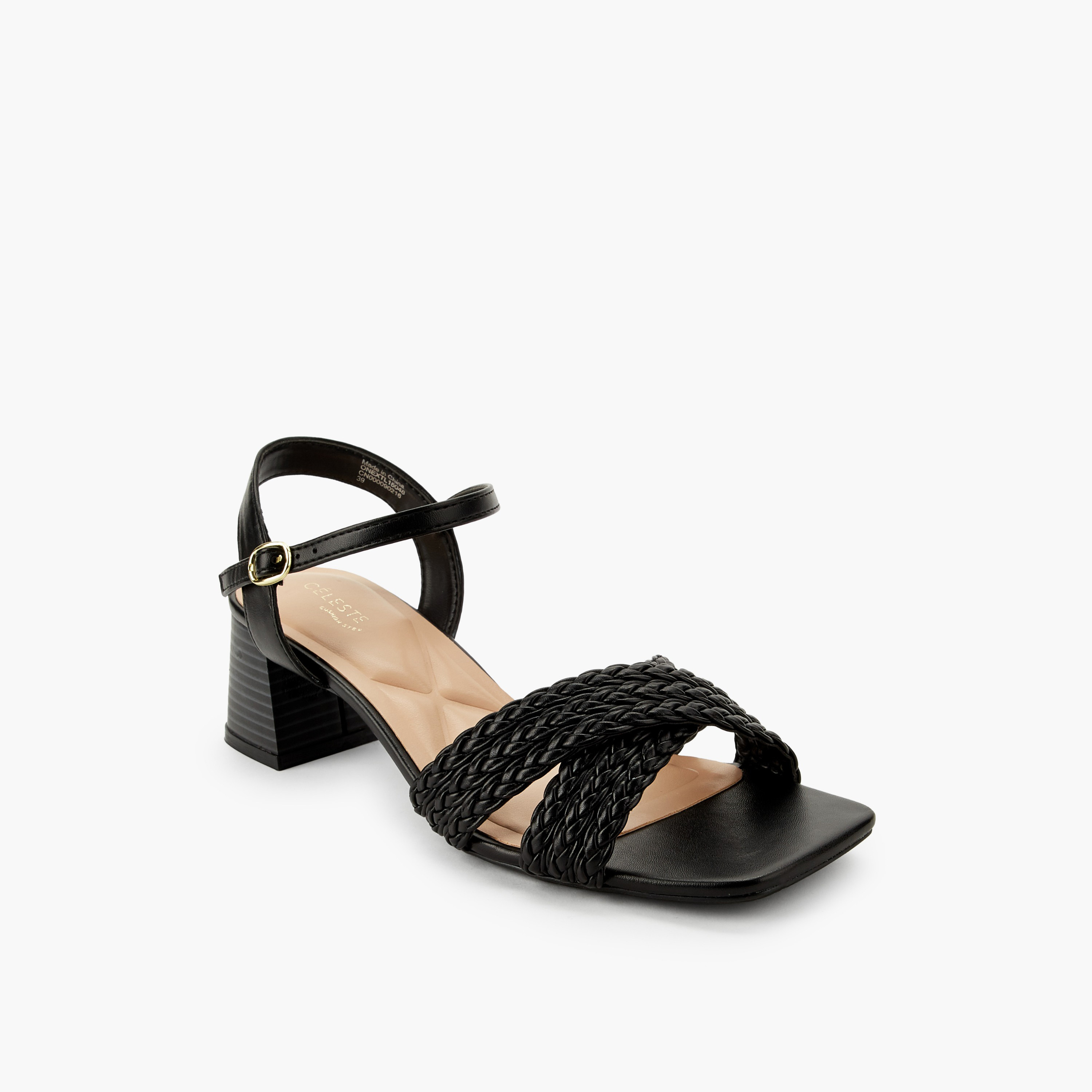 Celeste Women Braided Cross Strap Block Heel Sandals-women-shoes-sandals-heeled-image-2