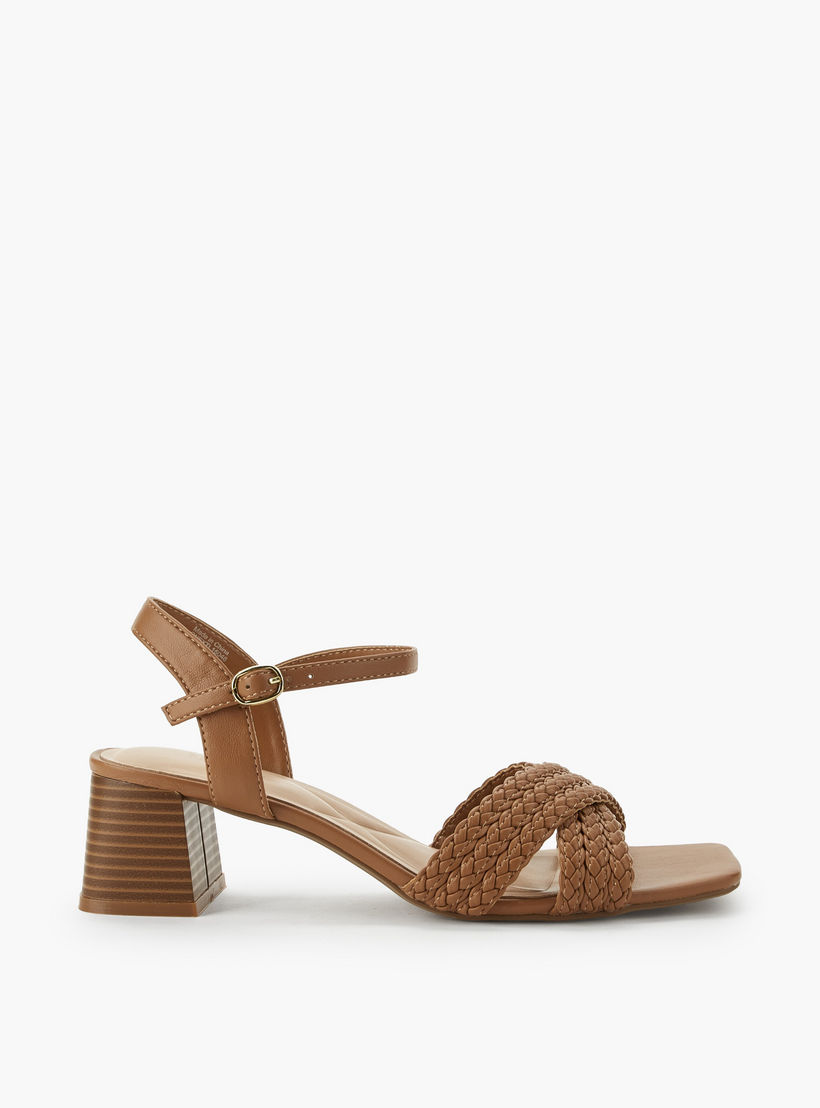 Celeste Women Braided Cross Strap Block Heel Sandals-women-shoes-sandals-heeled-image-3