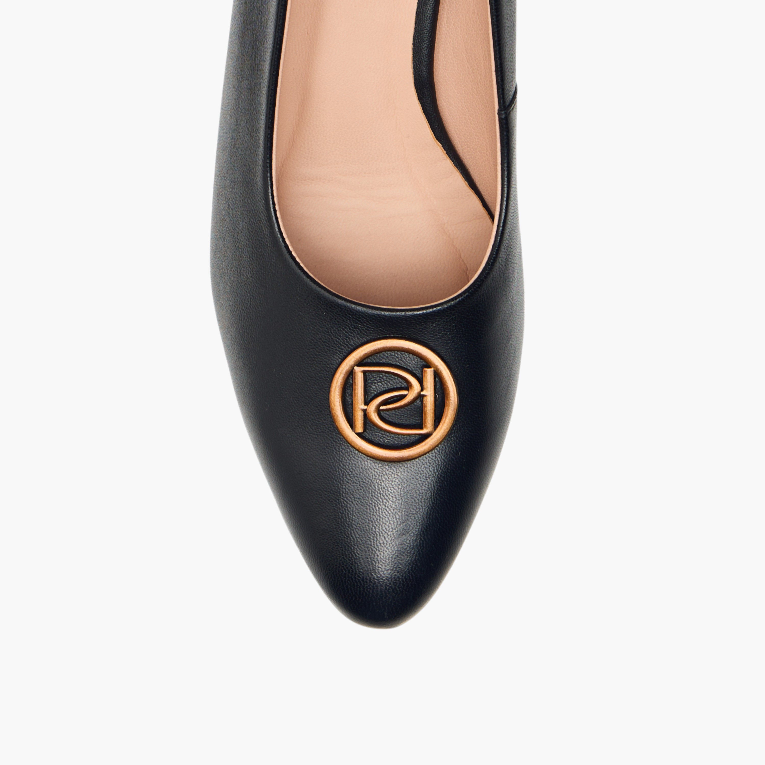 Paprika Solid Slip-On Leather Pumps with Block Heels-women-shoes-sandals-heeled-image-4