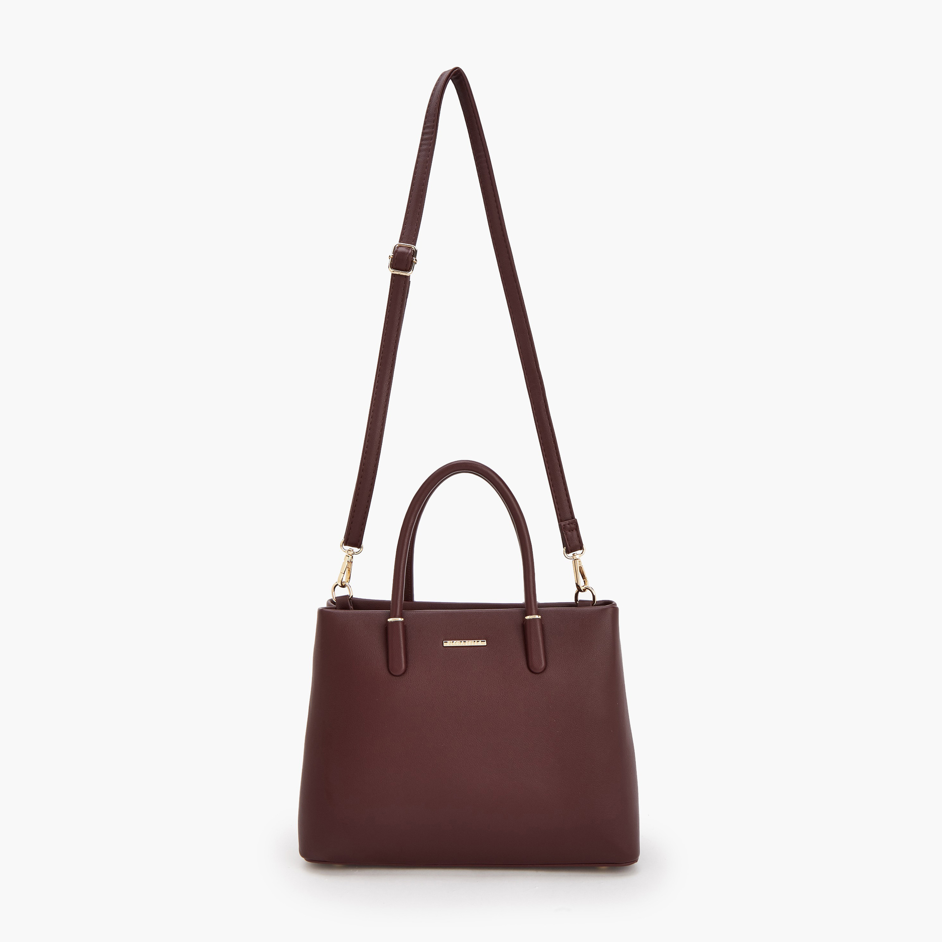 Flora Bella Solid Tote Bag with Detachable Strap-women-bagsandwallets-handbags-image-2