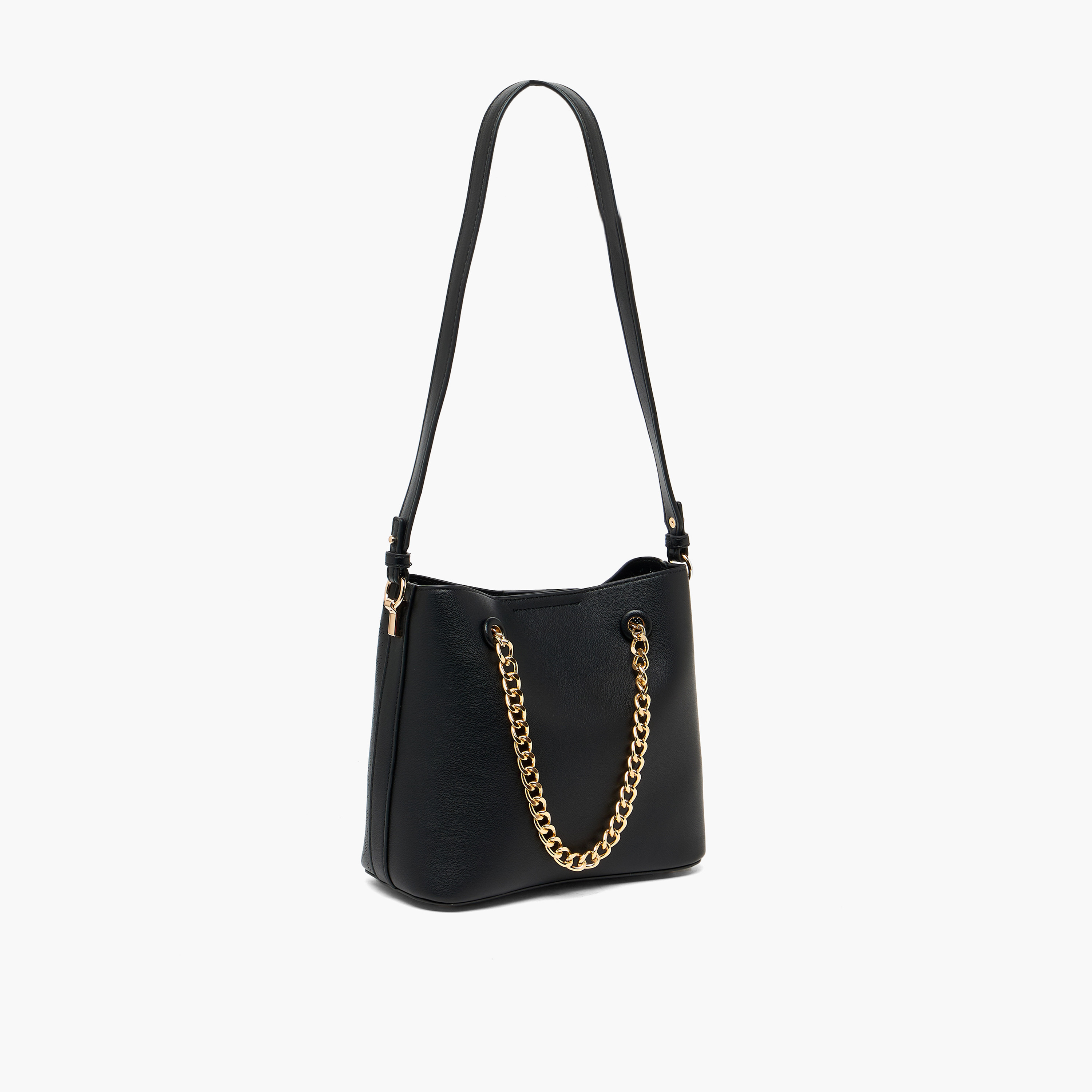 شنطة كتف بارزة الملمس بحزام سلسلة من فلورا بيلا-women-bagsandwallets-handbags-image-3