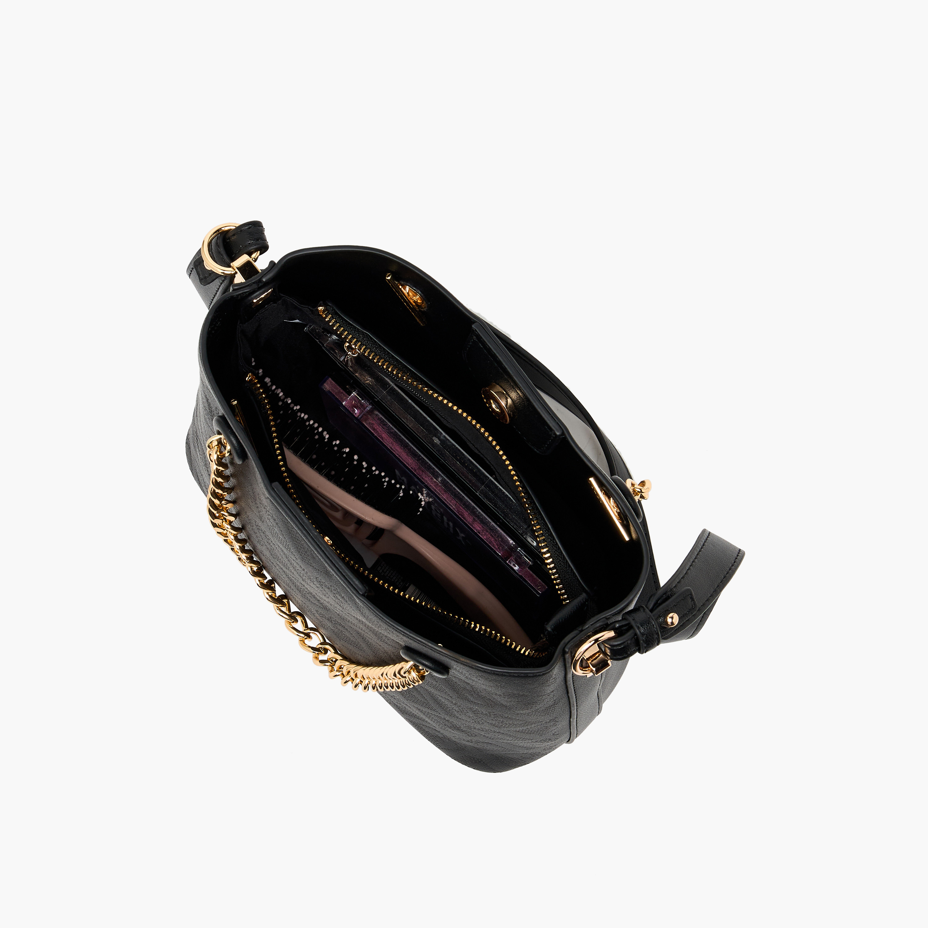 شنطة كتف بارزة الملمس بحزام سلسلة من فلورا بيلا-women-bagsandwallets-handbags-image-7