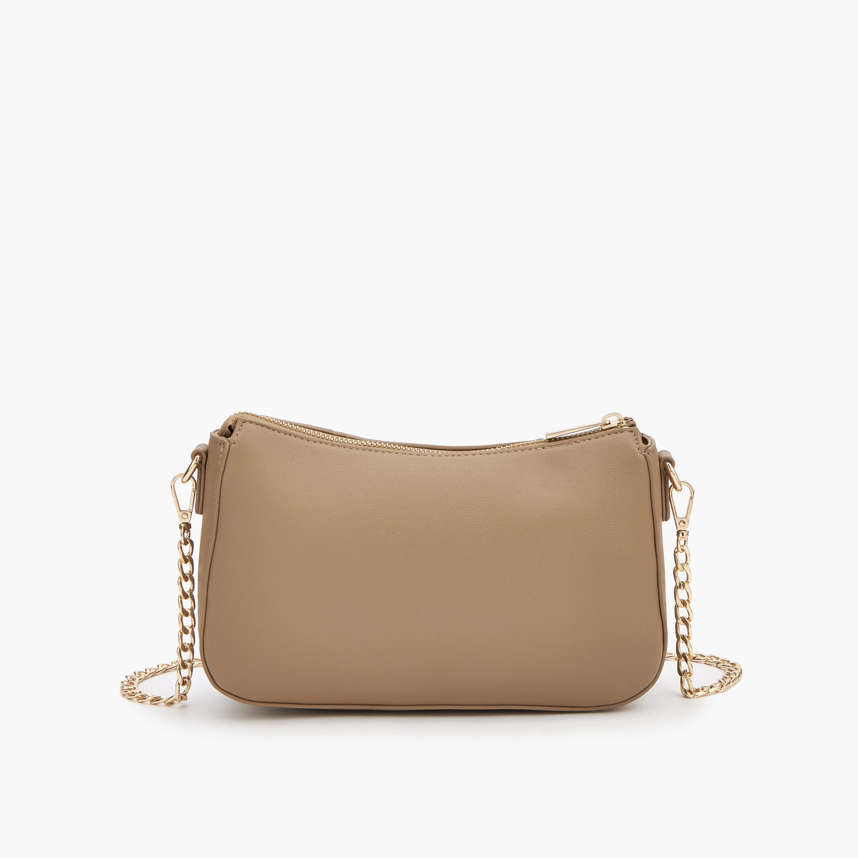 Flora Bella Chevron Panelled Crossbody Bag with Chain Strap-women-bagsandwallets-handbags-image-3