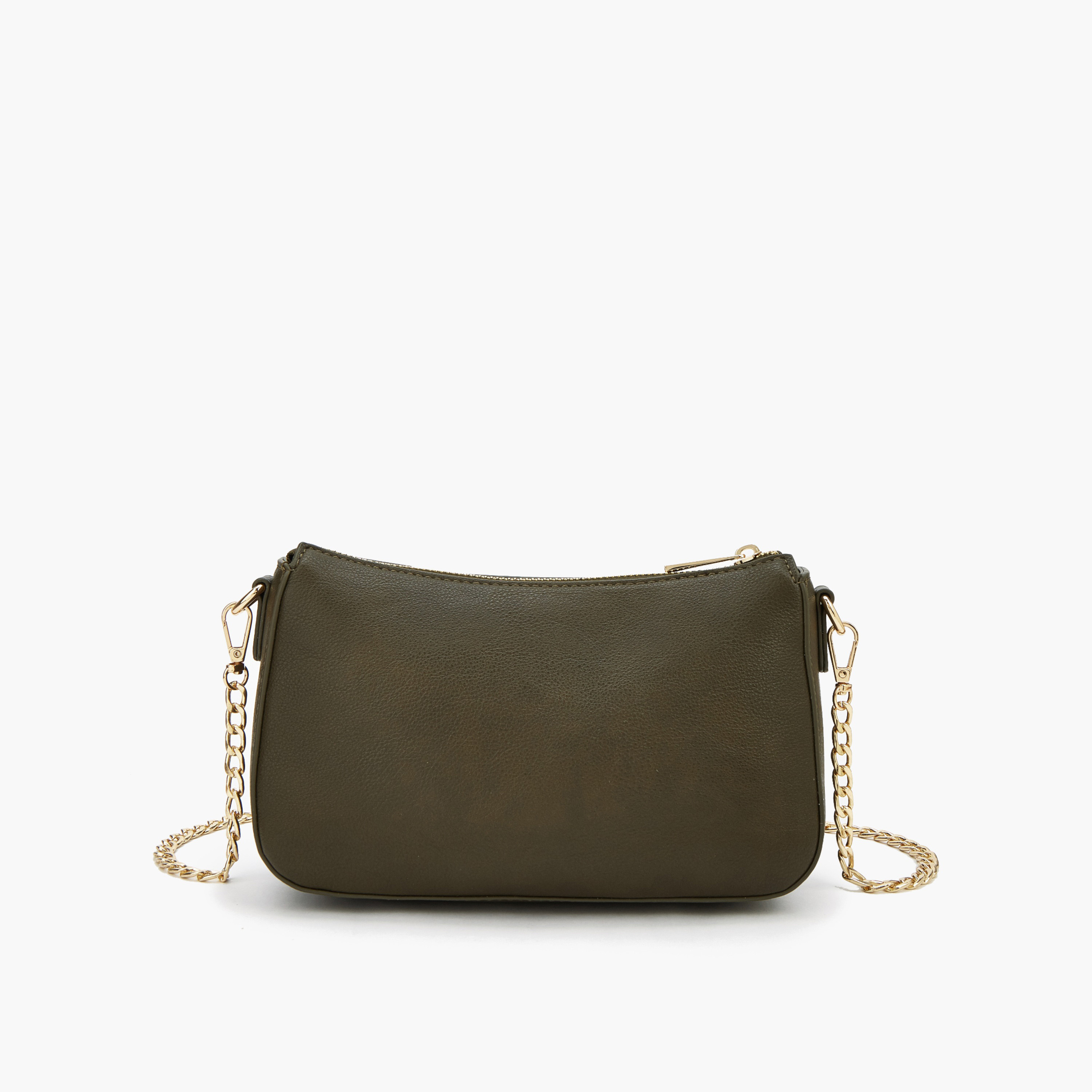 Flora Bella Chevron Panelled Crossbody Bag with Chain Strap-women-bagsandwallets-handbags-image-3