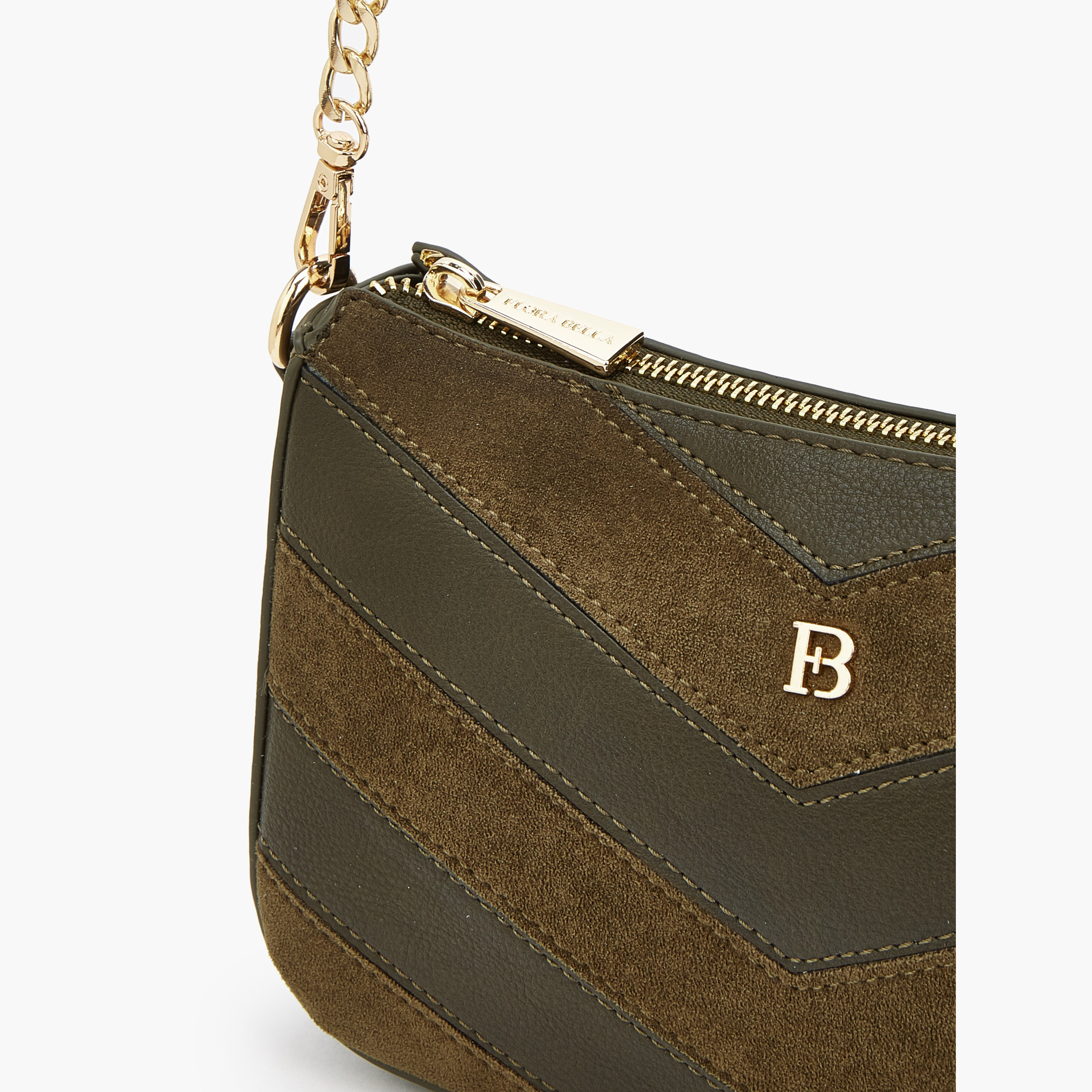 Flora Bella Chevron Panelled Crossbody Bag with Chain Strap-women-bagsandwallets-handbags-image-6