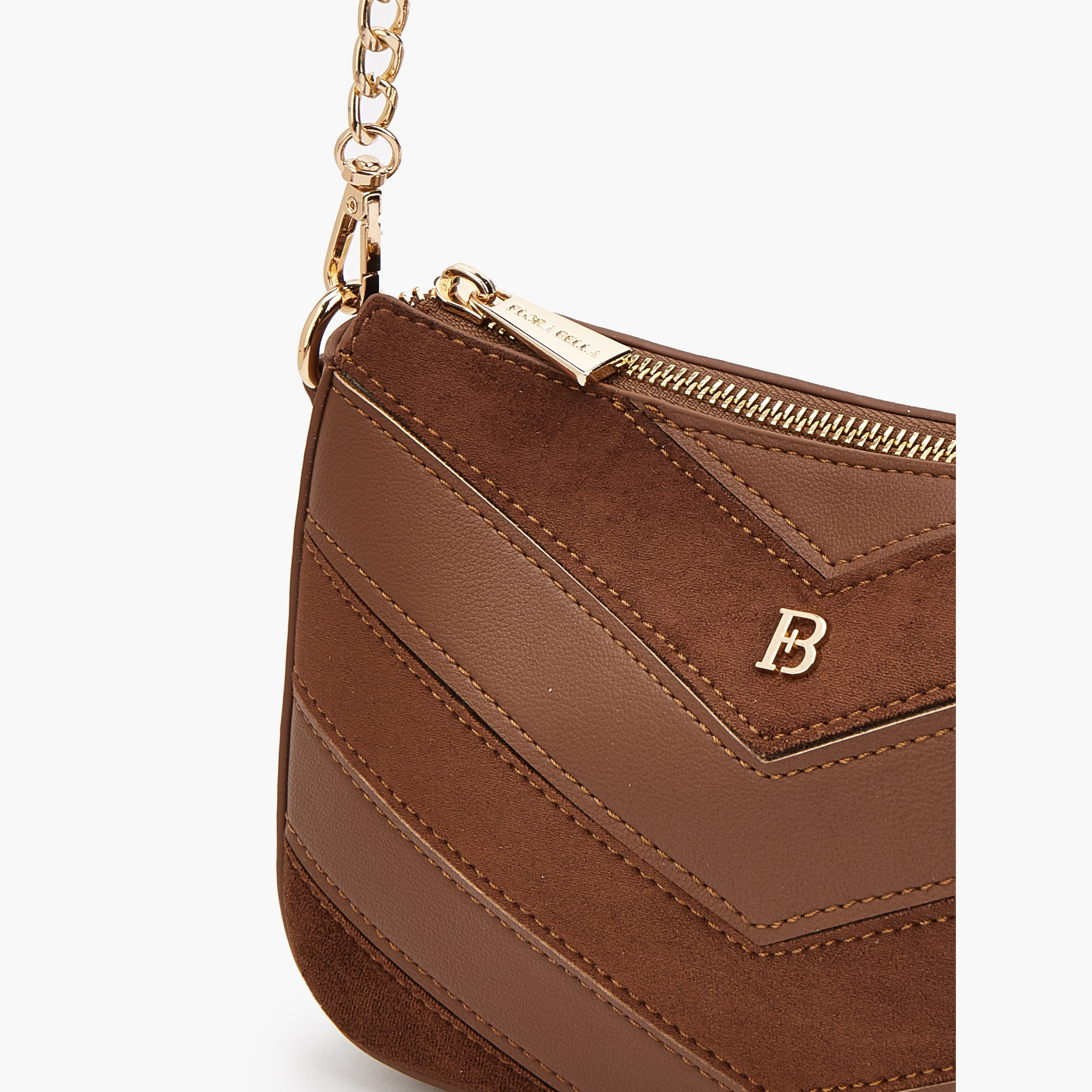 Flora Bella Chevron Panelled Crossbody Bag with Chain Strap-women-bagsandwallets-handbags-image-6