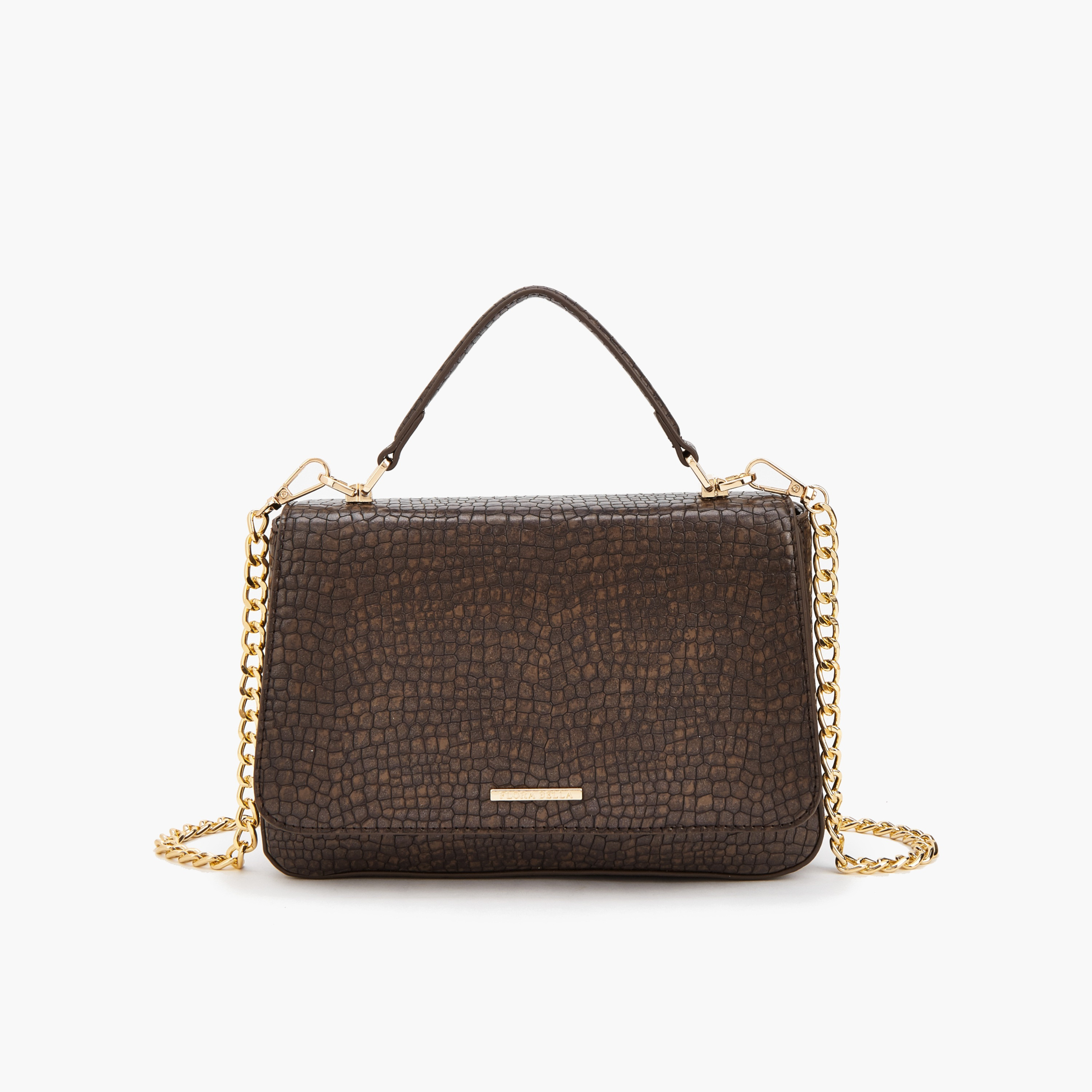 حقيبة كروس بارزة الملمس بحزام سلسلة من فلورا بيلا-women-bagsandwallets-handbags-image-1