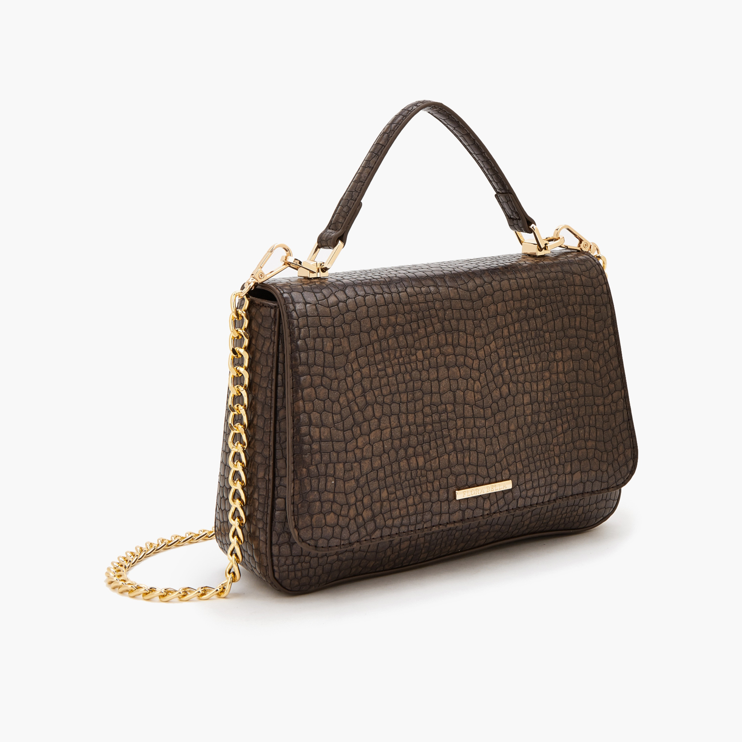 حقيبة كروس بارزة الملمس بحزام سلسلة من فلورا بيلا-women-bagsandwallets-handbags-image-2